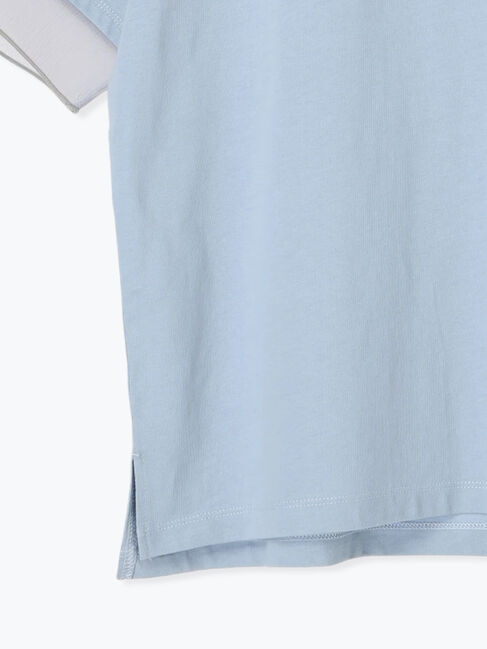 Te chichi TERRASSE「型押しプリント袖切替Tシャツ」|Tシャツ・カットソー|