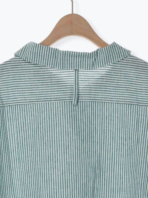 Samansa Mos2「【クールコットン】柄アソートスキッパーチュニック」|シャツ・ブラウス|