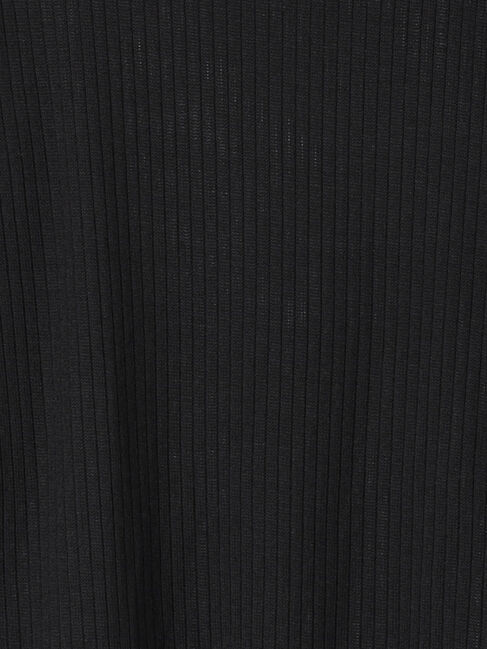 Samansa Mos2 blue「リブフリル衿ニットソー」|Tシャツ・カットソー|