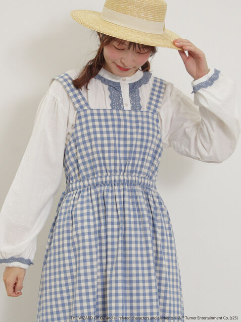 Samansa Mos2「【オズの魔法使】配色レースブラウス」|シャツ・ブラウス|