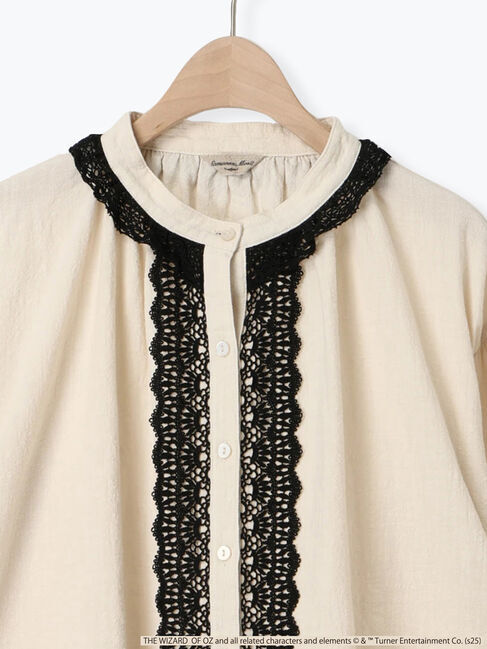 Samansa Mos2「【オズの魔法使】配色レースブラウス」|シャツ・ブラウス|