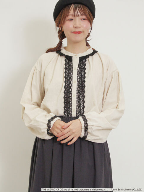 Samansa Mos2「【オズの魔法使】配色レースブラウス」|シャツ・ブラウス|キナリ