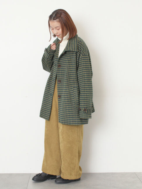 Samansa Mos2「シャギーチェックコート」|その他|
