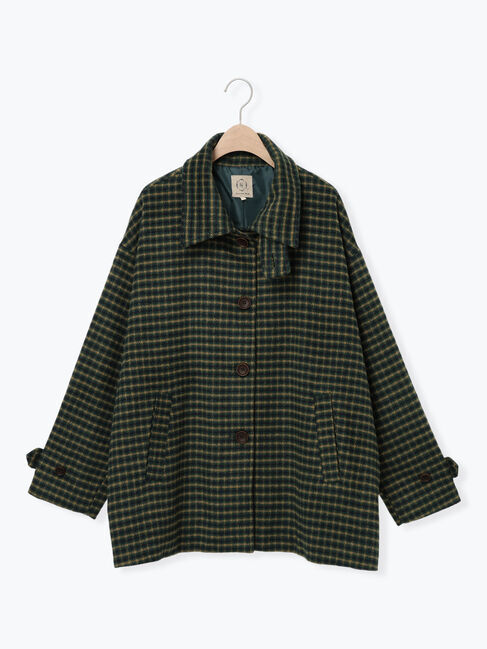 Samansa Mos2「シャギーチェックコート」|その他|