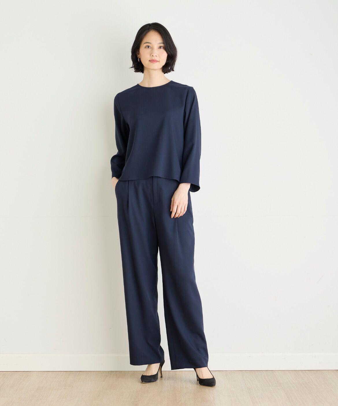 7-IDconcept.「バックボタンブラウス」|シャツ・ブラウス|