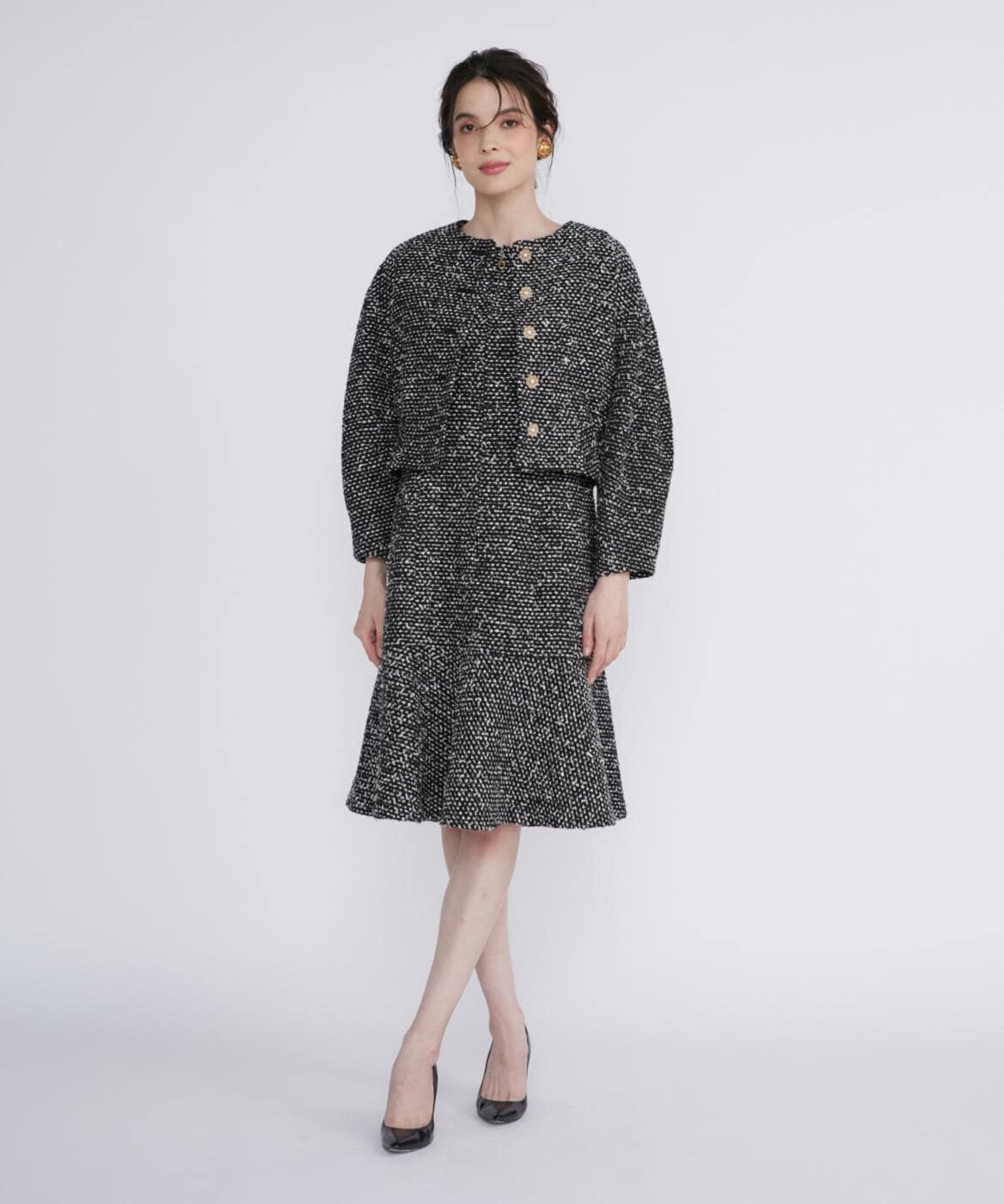 Maglie le cassetto「《M Maglie le cassetto》スパンコールツイードジャケット」|その他|