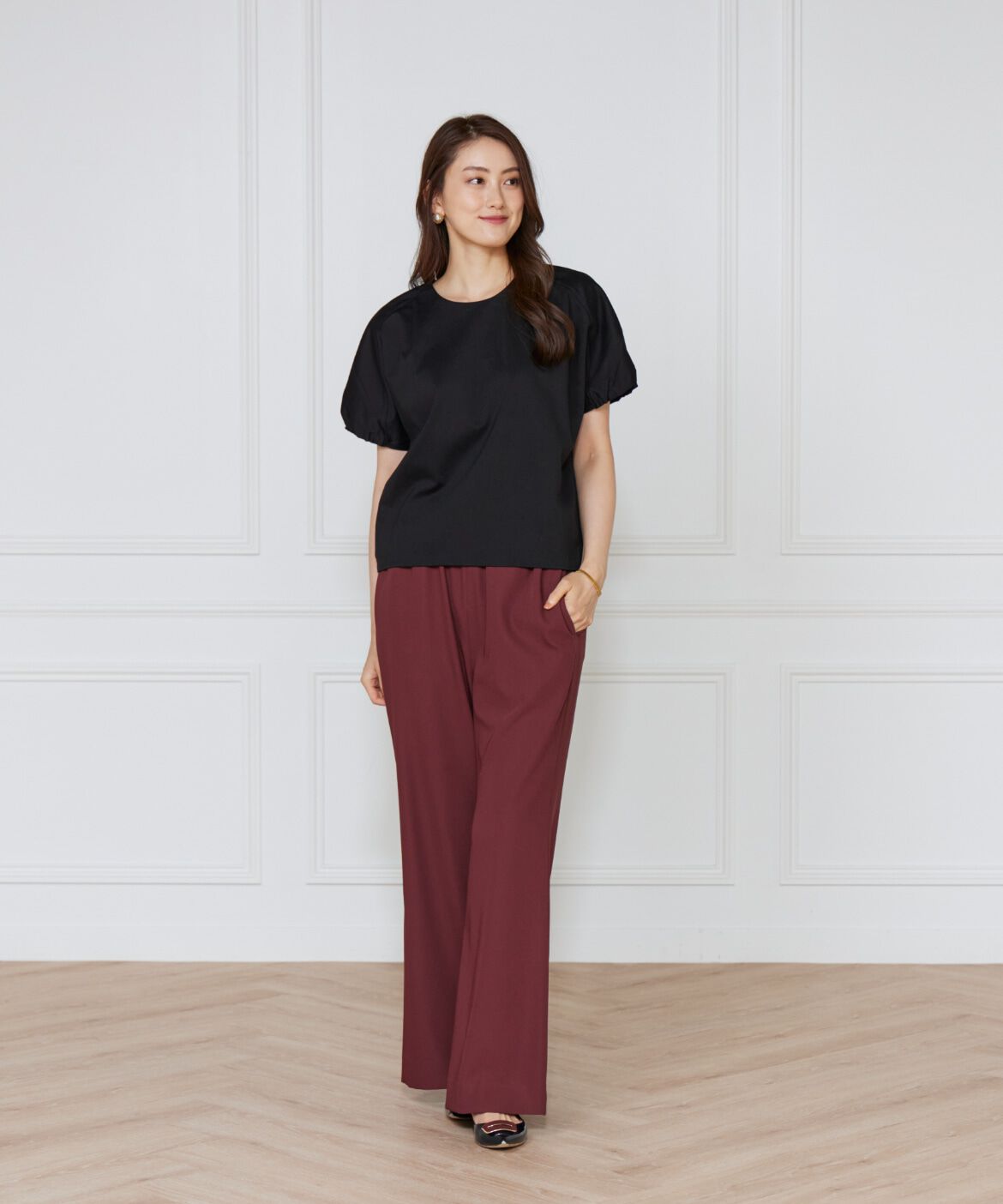 Le Souk「《大きいサイズ》ドルマンスリーブカットプルオーバー」|Tシャツ・カットソー|