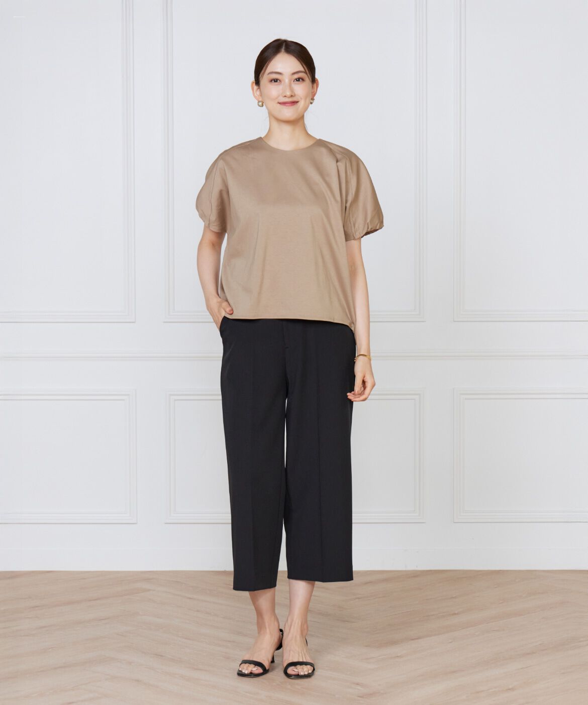 Le Souk「《大きいサイズ》ドルマンスリーブカットプルオーバー」|Tシャツ・カットソー|