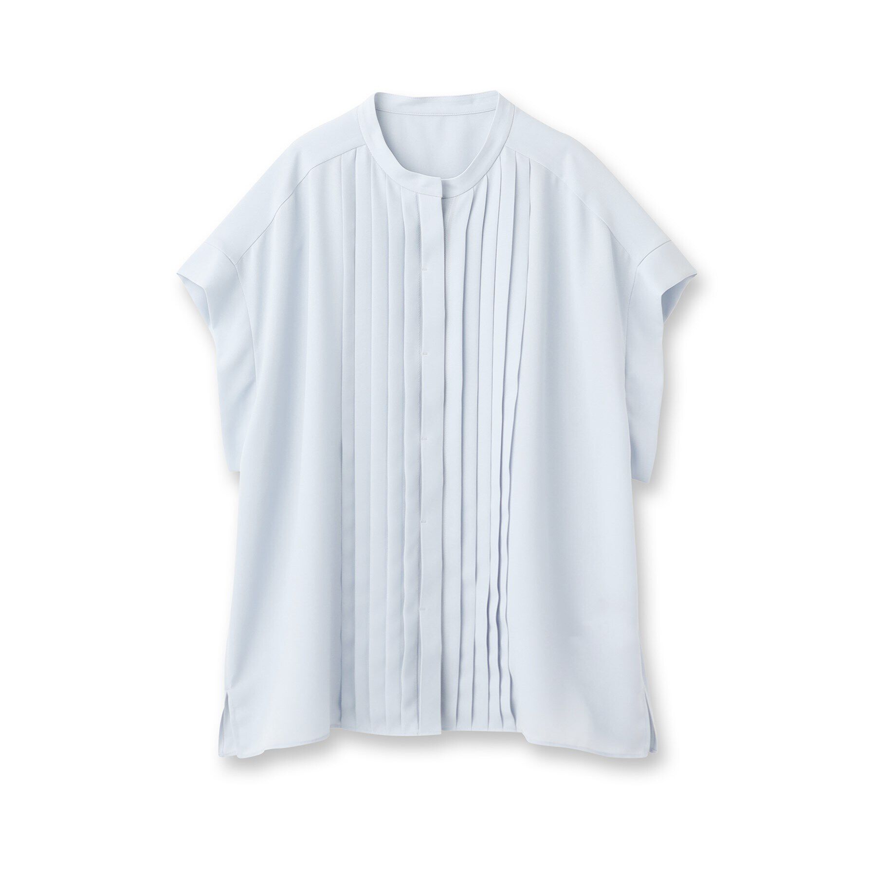 UNTITLED「【大人気！／ゆったり軽い／洗える】フロントタック ジョーゼットシャツ」|シャツ・ブラウス|