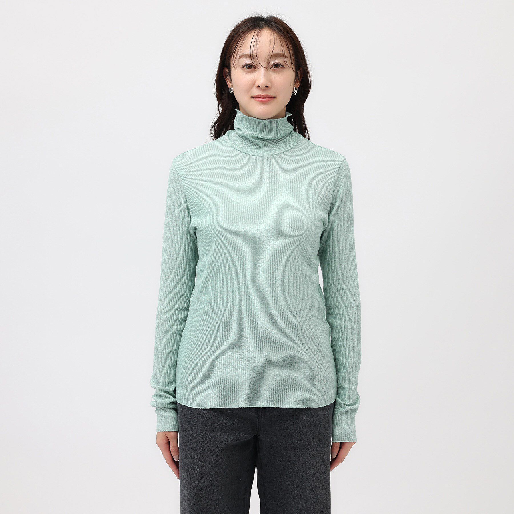 UNTITLED「【インナーにおすすめ】タートルネック テレコカットソー」|Tシャツ・カットソー|