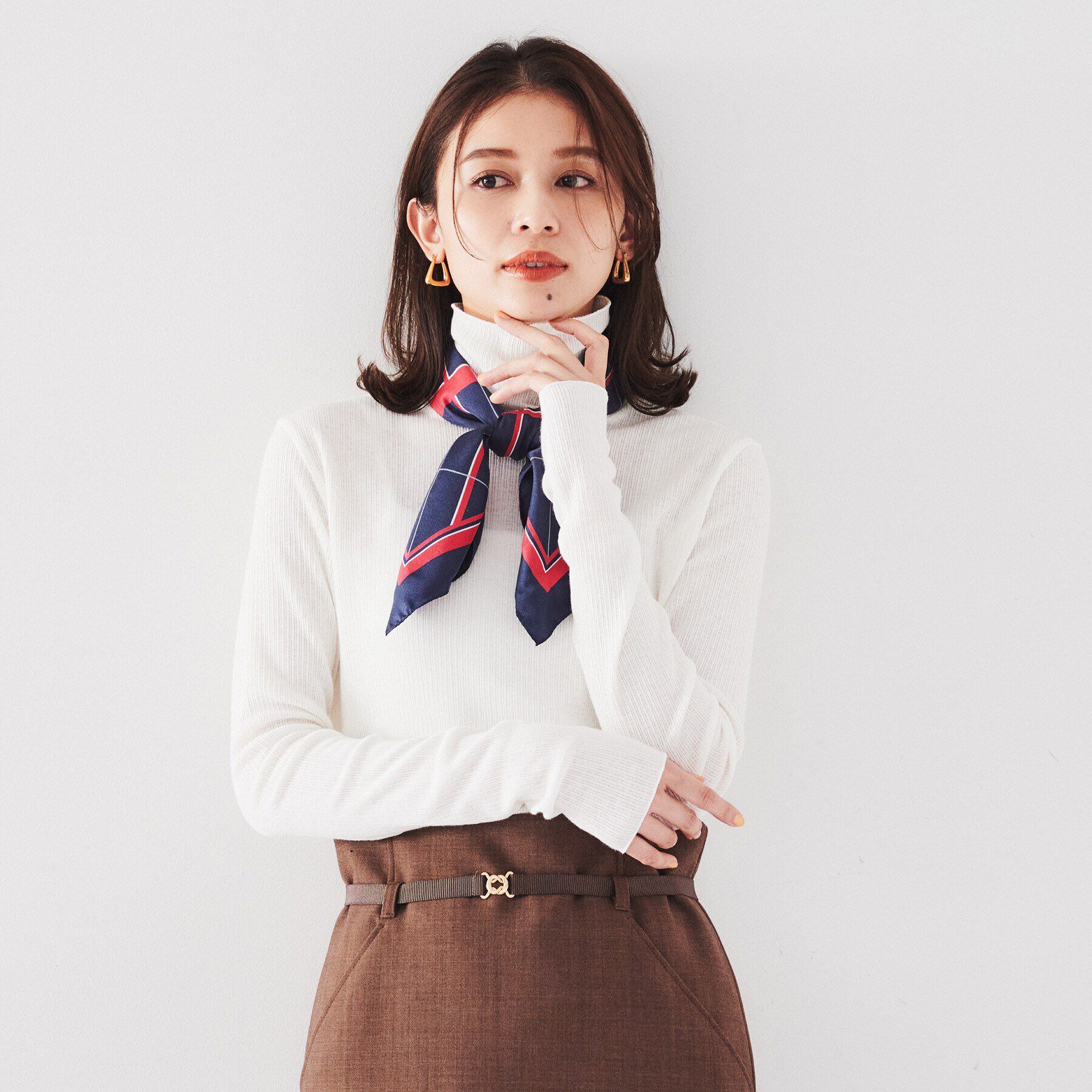 UNTITLED「【インナーにおすすめ】タートルネック テレコカットソー」|Tシャツ・カットソー|