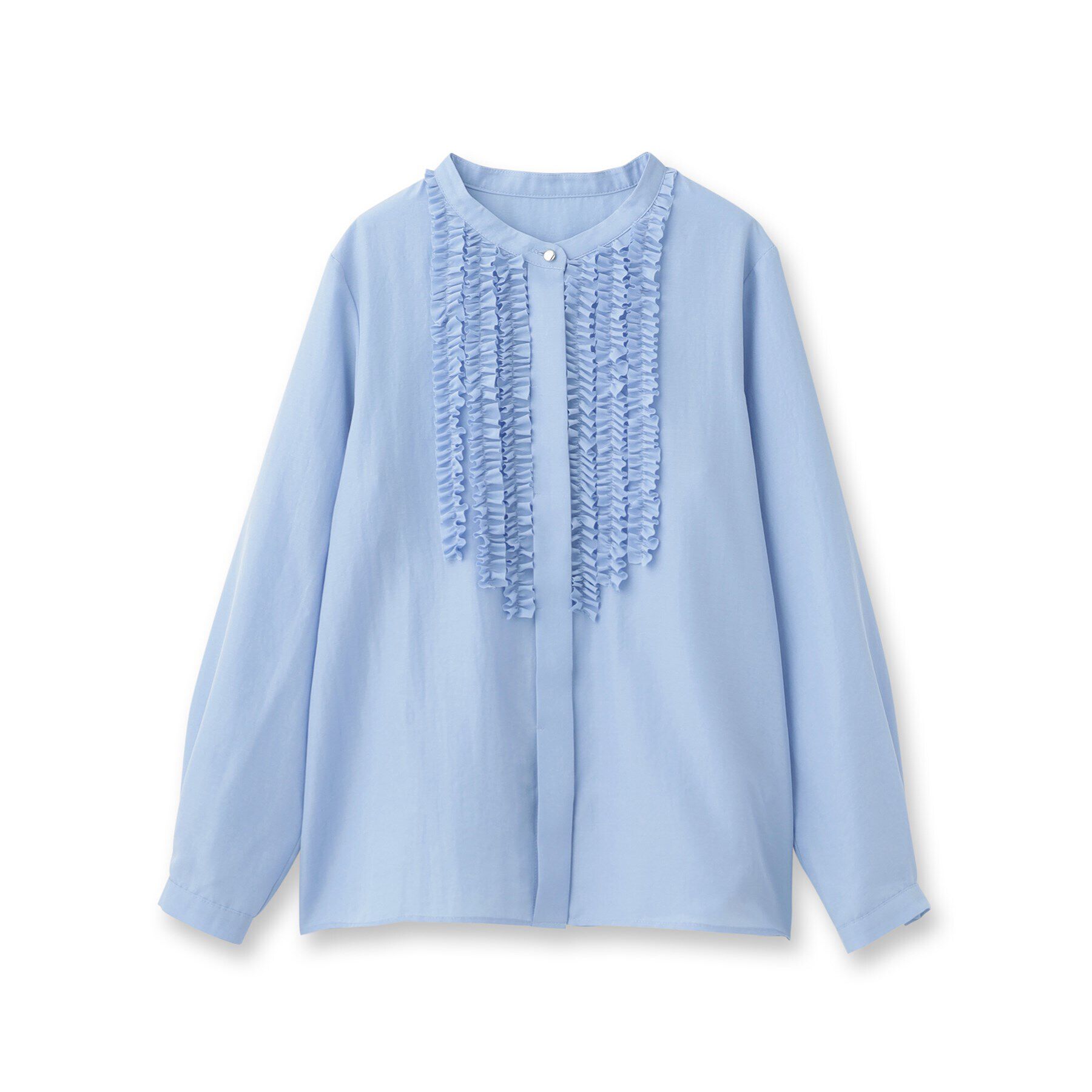 UNTITLED「【オンオフ使える/洗える】長袖フリルブラウス」|シャツ・ブラウス|