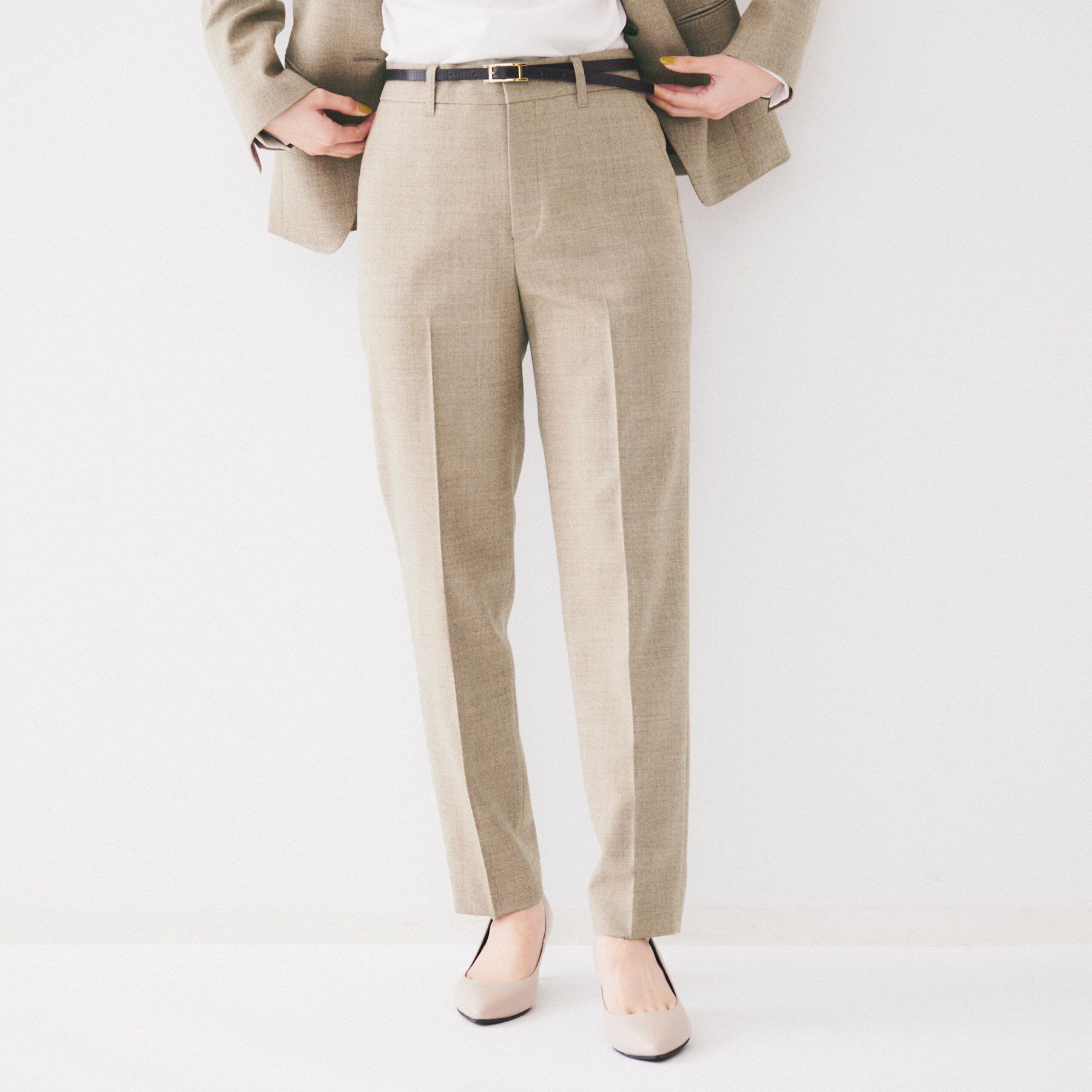 UNTITLED「【日本製/通勤スーツ】ウーステッドフラノ テーパードパンツ」|その他|