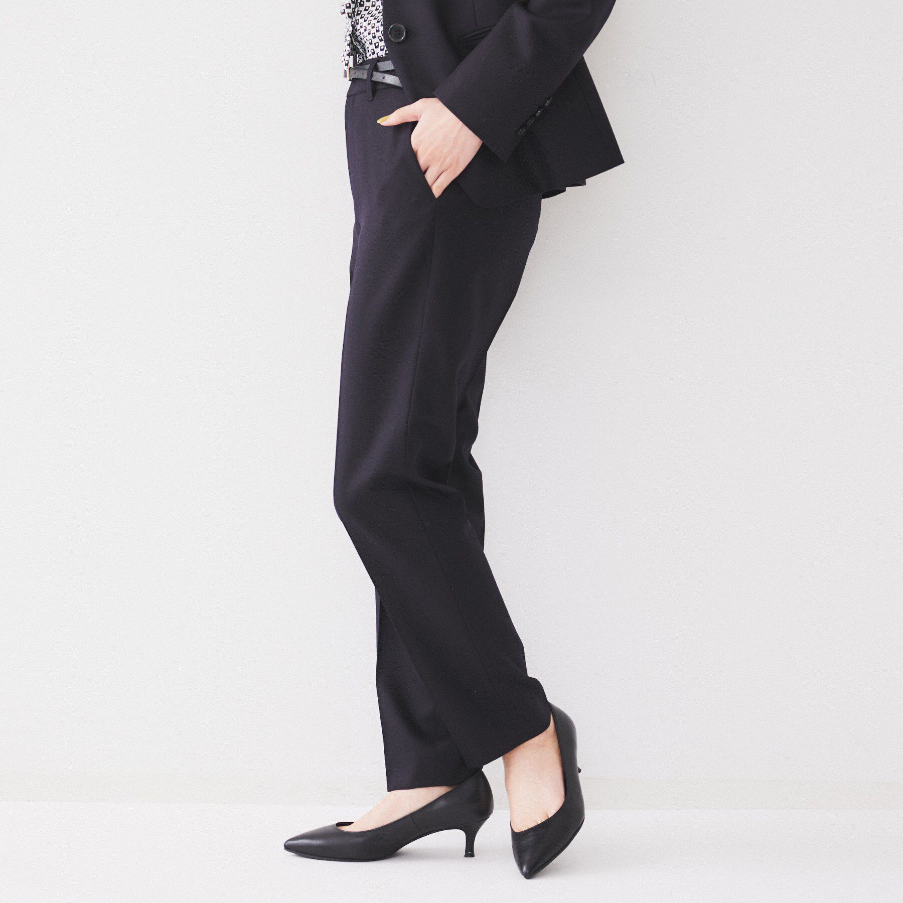 UNTITLED「【日本製/通勤スーツ】ウーステッドフラノ テーパードパンツ」|その他|