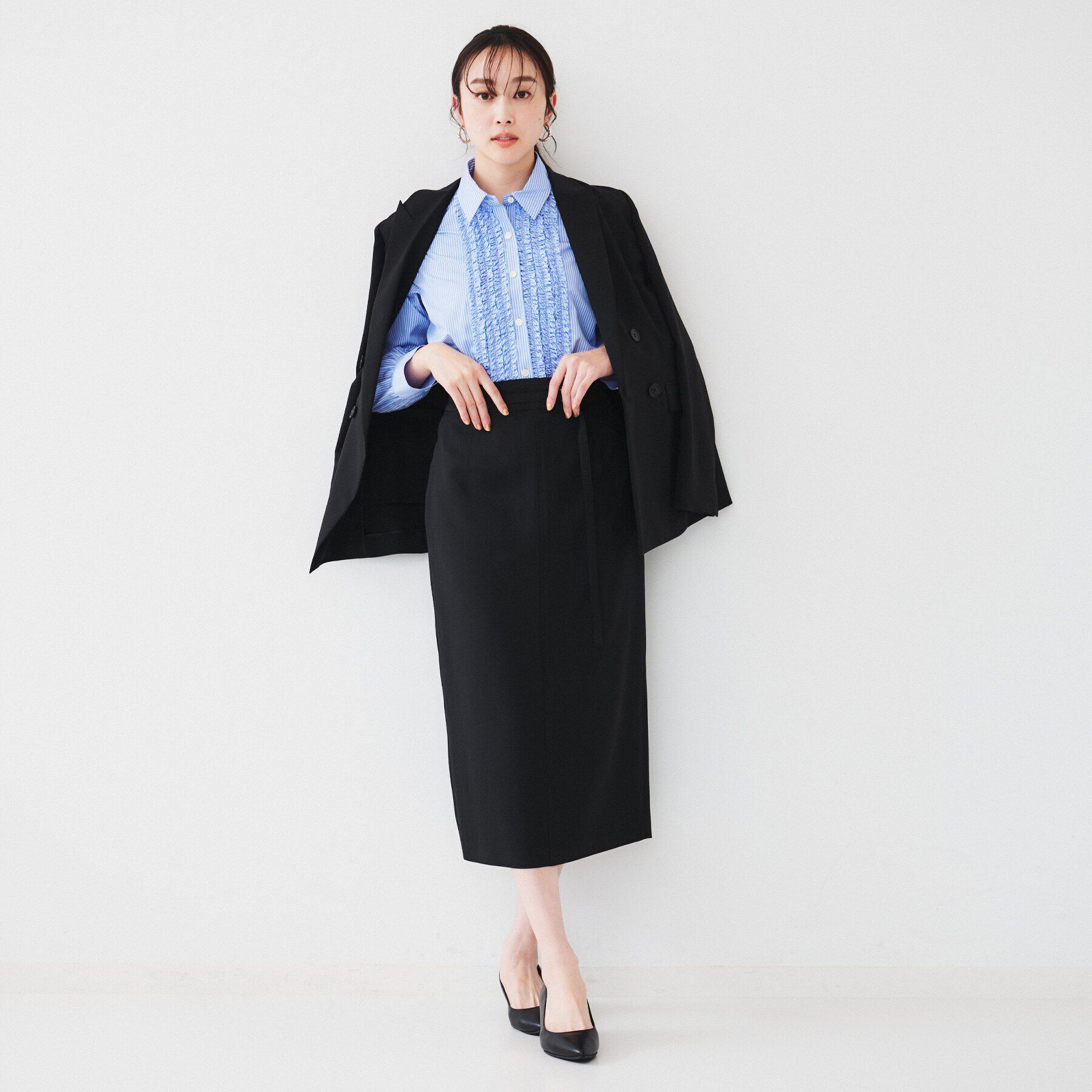 UNTITLED「【接触冷感/UV/セットアップ可能】ライトウェイト ナロースカート」|スカート|