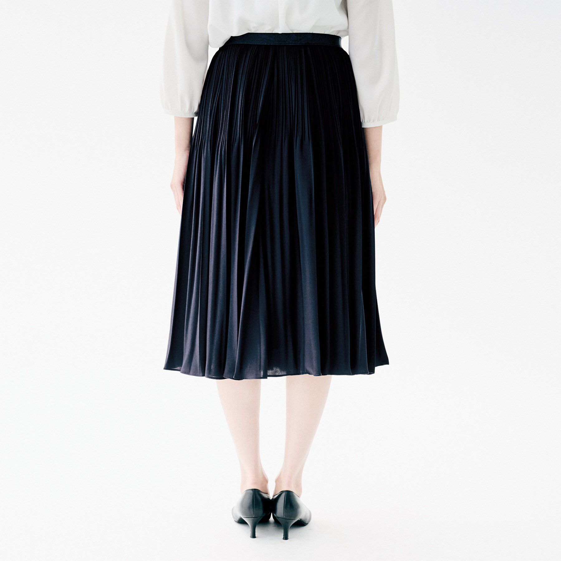 UNTITLED「デシン プリーツスカート」|スカート|