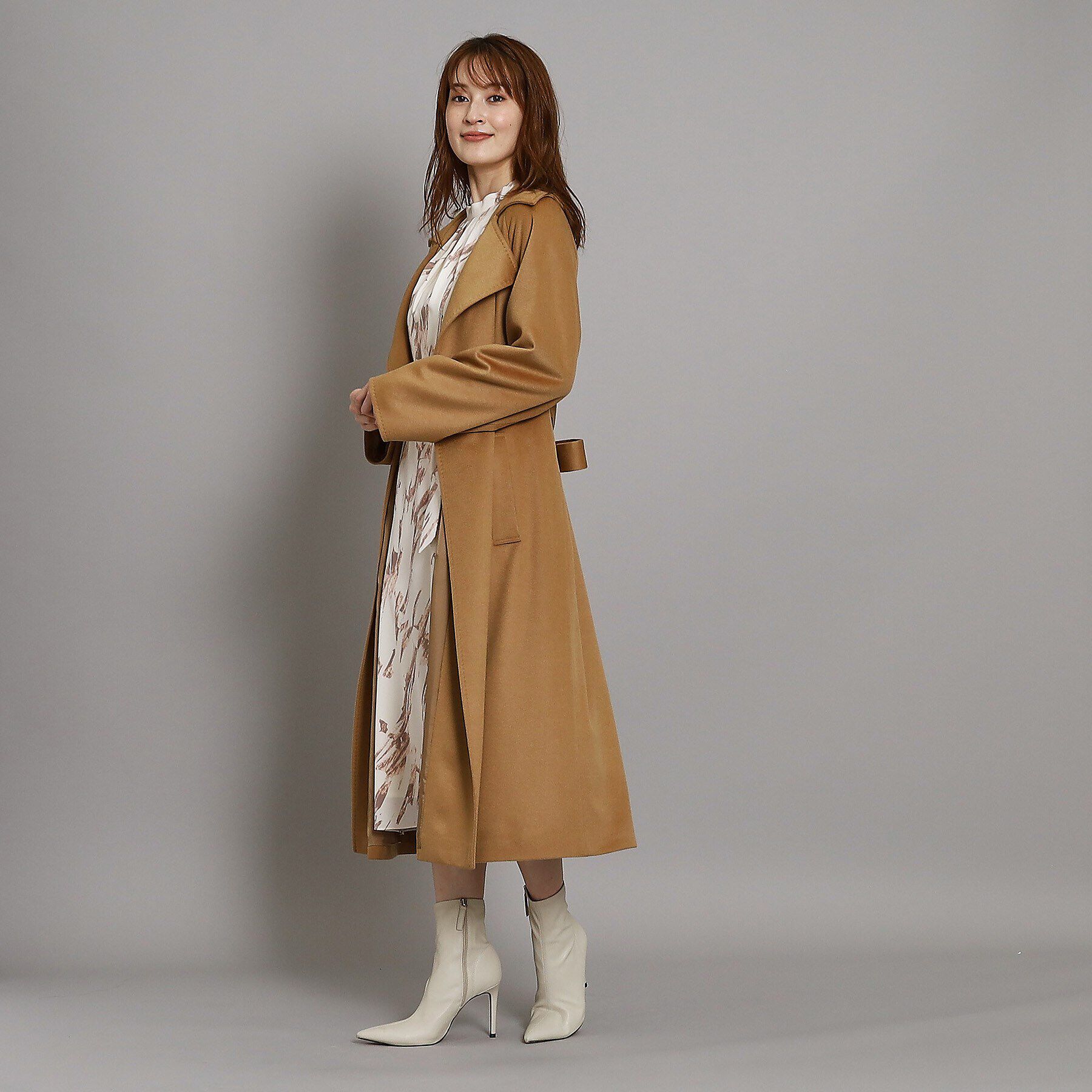 COUP DE CHANCE「【日本製/カシミヤ100％/上質素材】リラックスシルエット ガウンコート。」|チェスターコート|