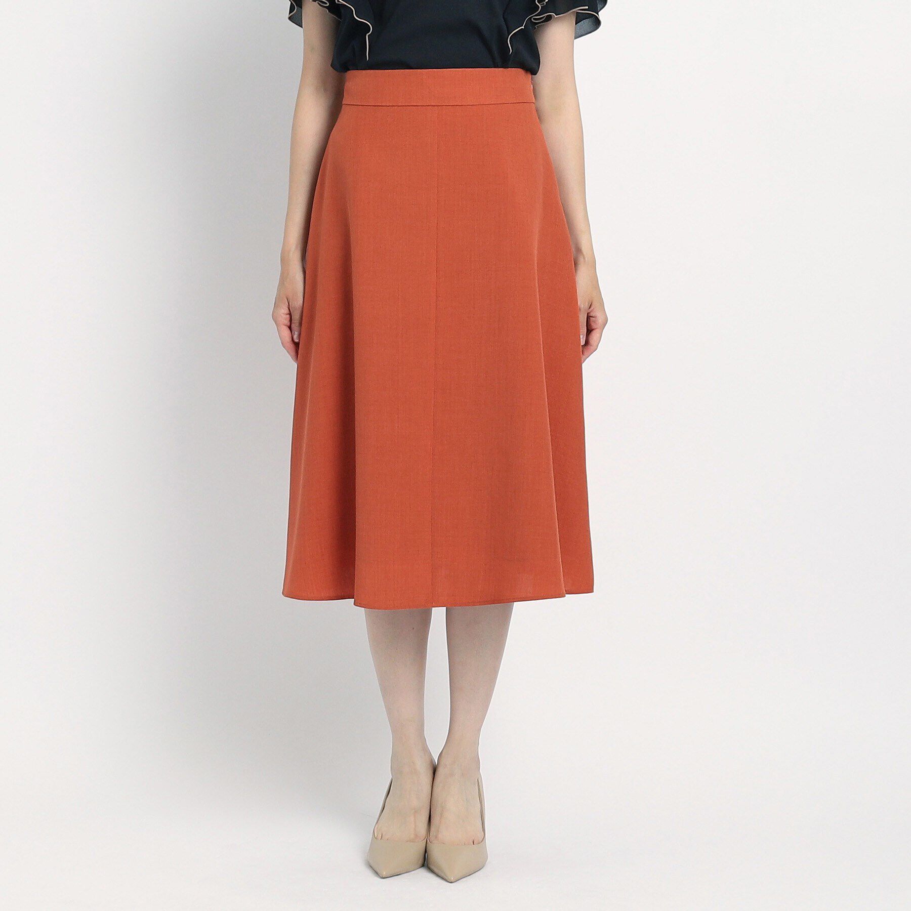 COUP DE CHANCE「【洗える／麻調合繊】Aラインスカート」|スカート|