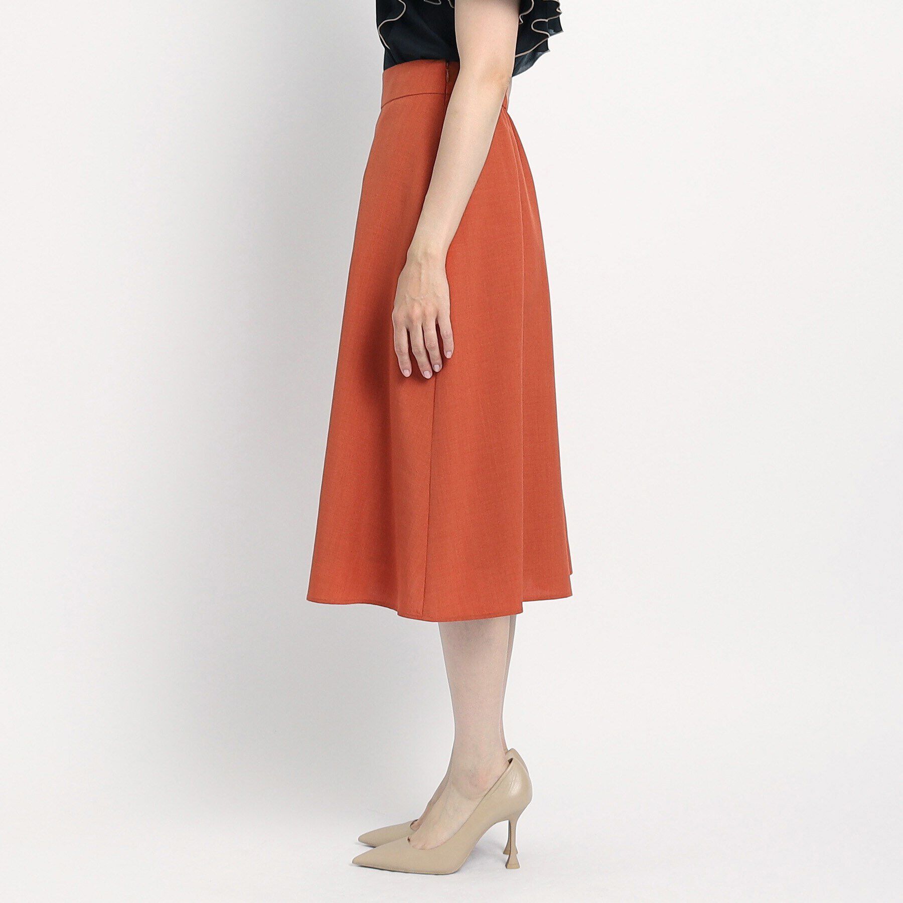 COUP DE CHANCE「【洗える／麻調合繊】Aラインスカート」|スカート|