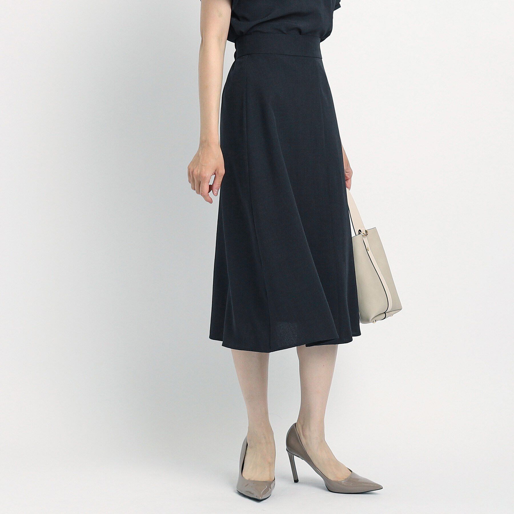 COUP DE CHANCE「【洗える／麻調合繊】Aラインスカート」|スカート|