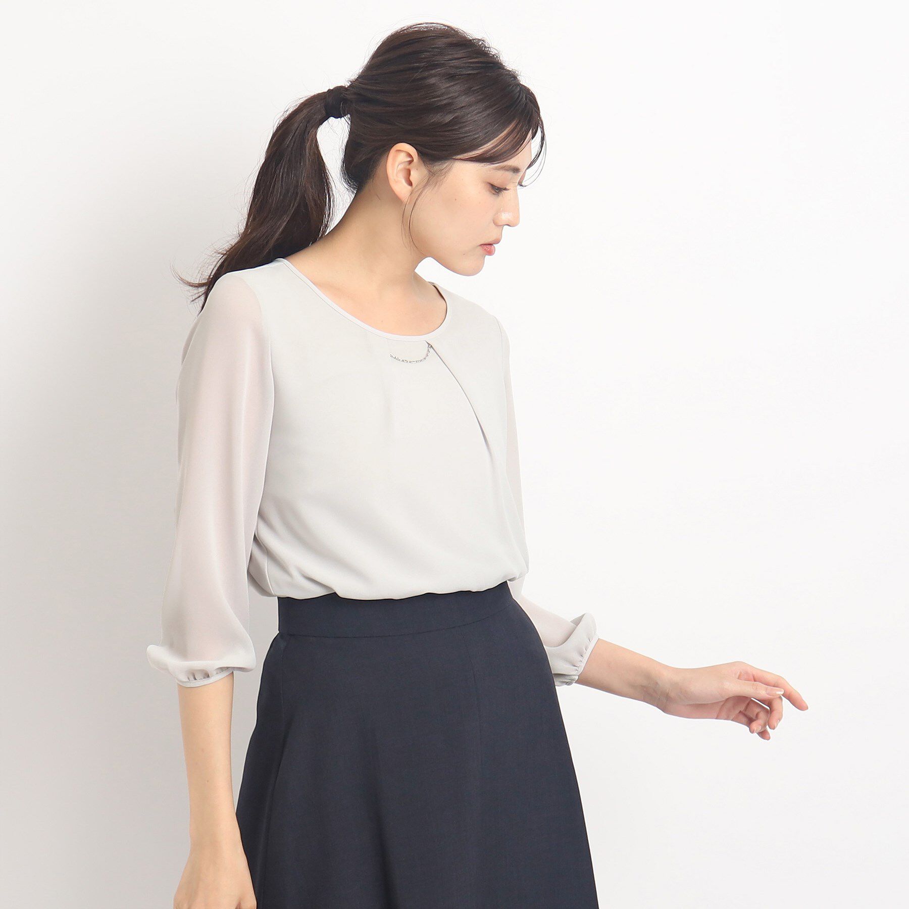 COUP DE CHANCE「【洗える／日本製】ブラウス」|シャツ・ブラウス|