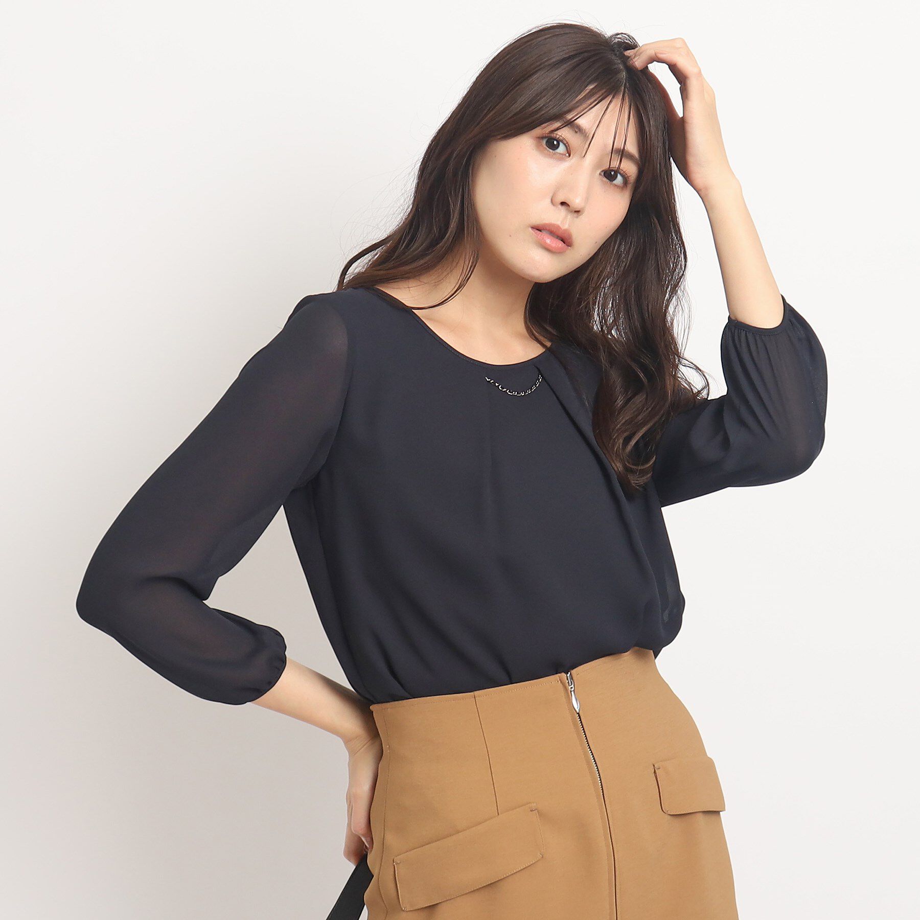 COUP DE CHANCE「【洗える／日本製】ブラウス」|シャツ・ブラウス|