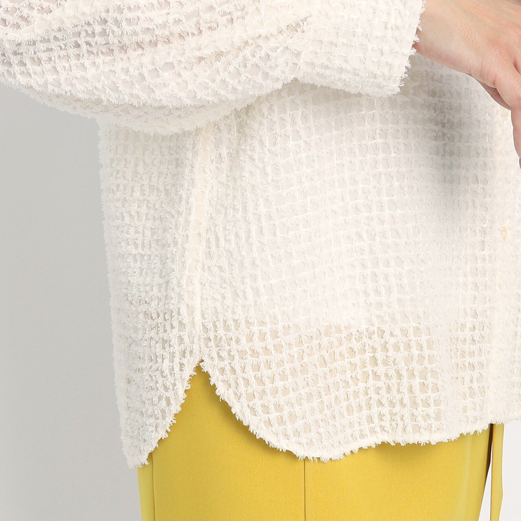 COUP DE CHANCE「【洗える】フェザーシフォンのブラウス」|シャツ・ブラウス|