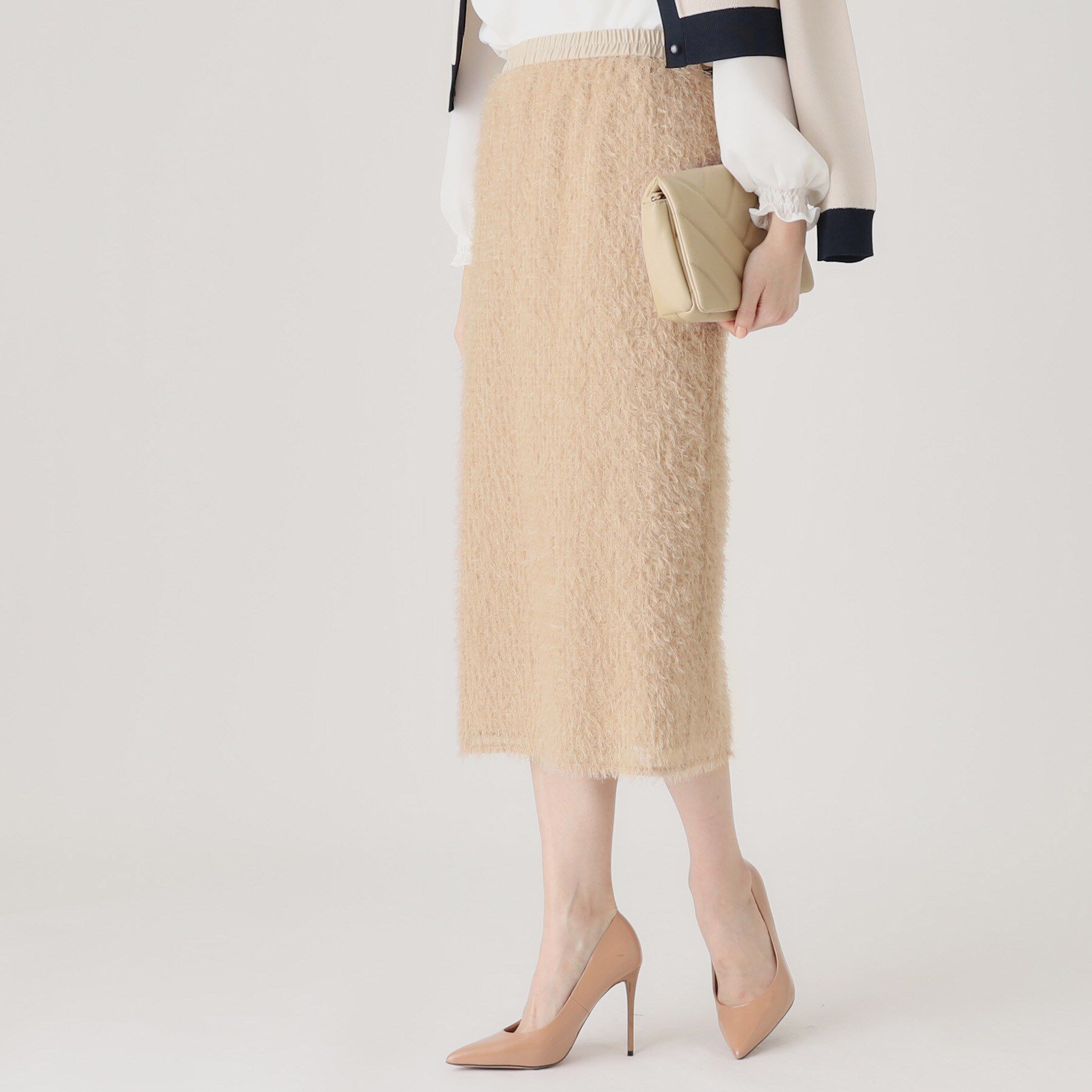 COUP DE CHANCE「【洗える／日本製】フェザースカート」|スカート|グレージュ(650)