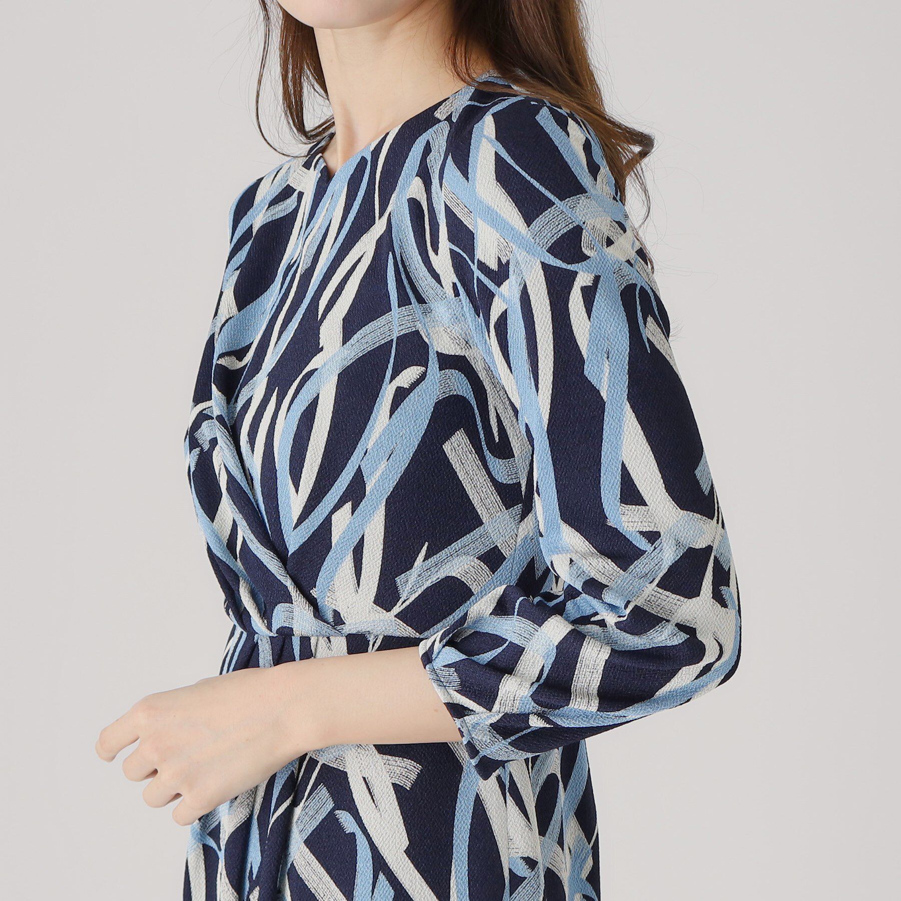 COUP DE CHANCE「【洗える／日本製】柄タイトワンピース」|ワンピース|