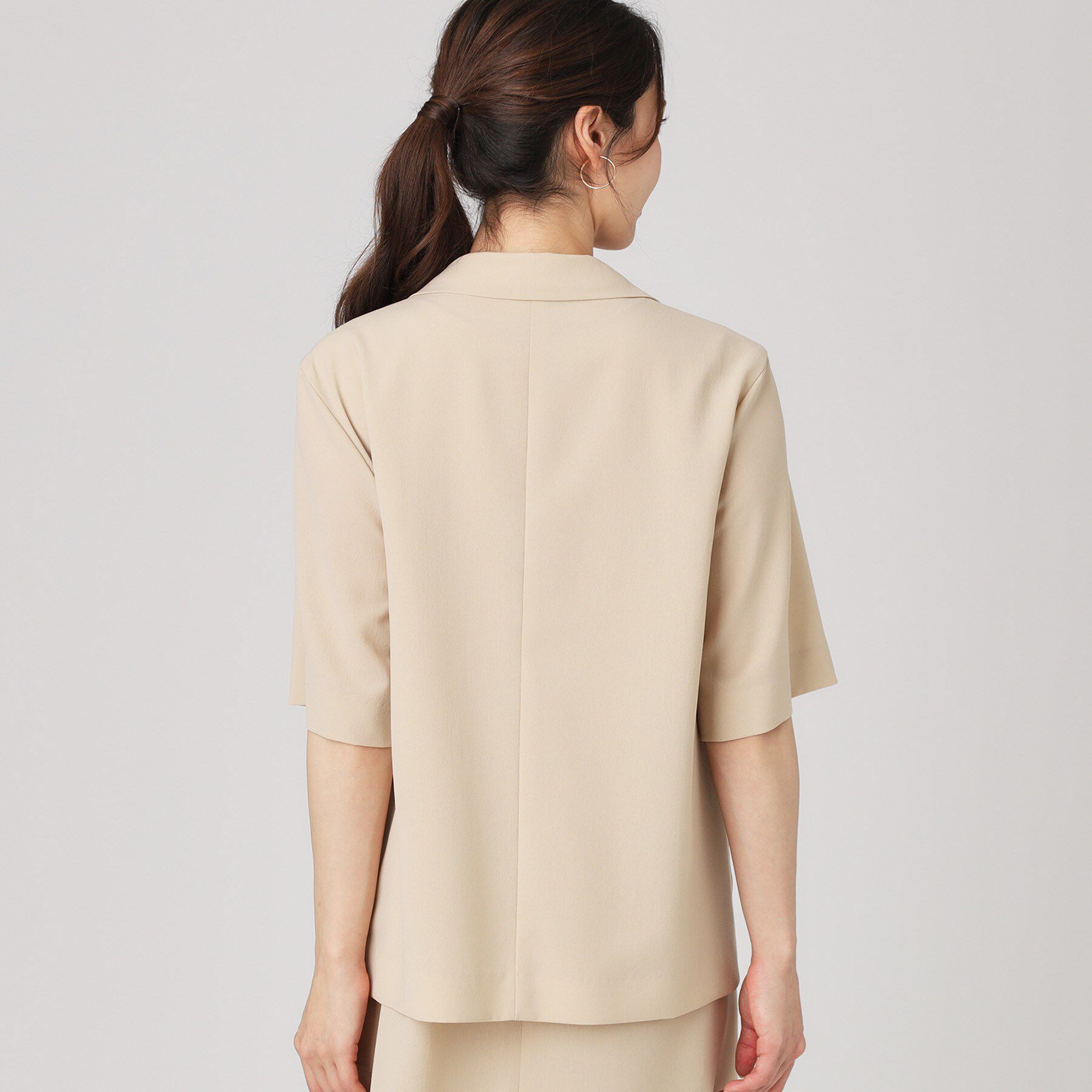 COUP DE CHANCE「【手洗い可／日本製】五分袖ジャケット」|テーラードジャケット|