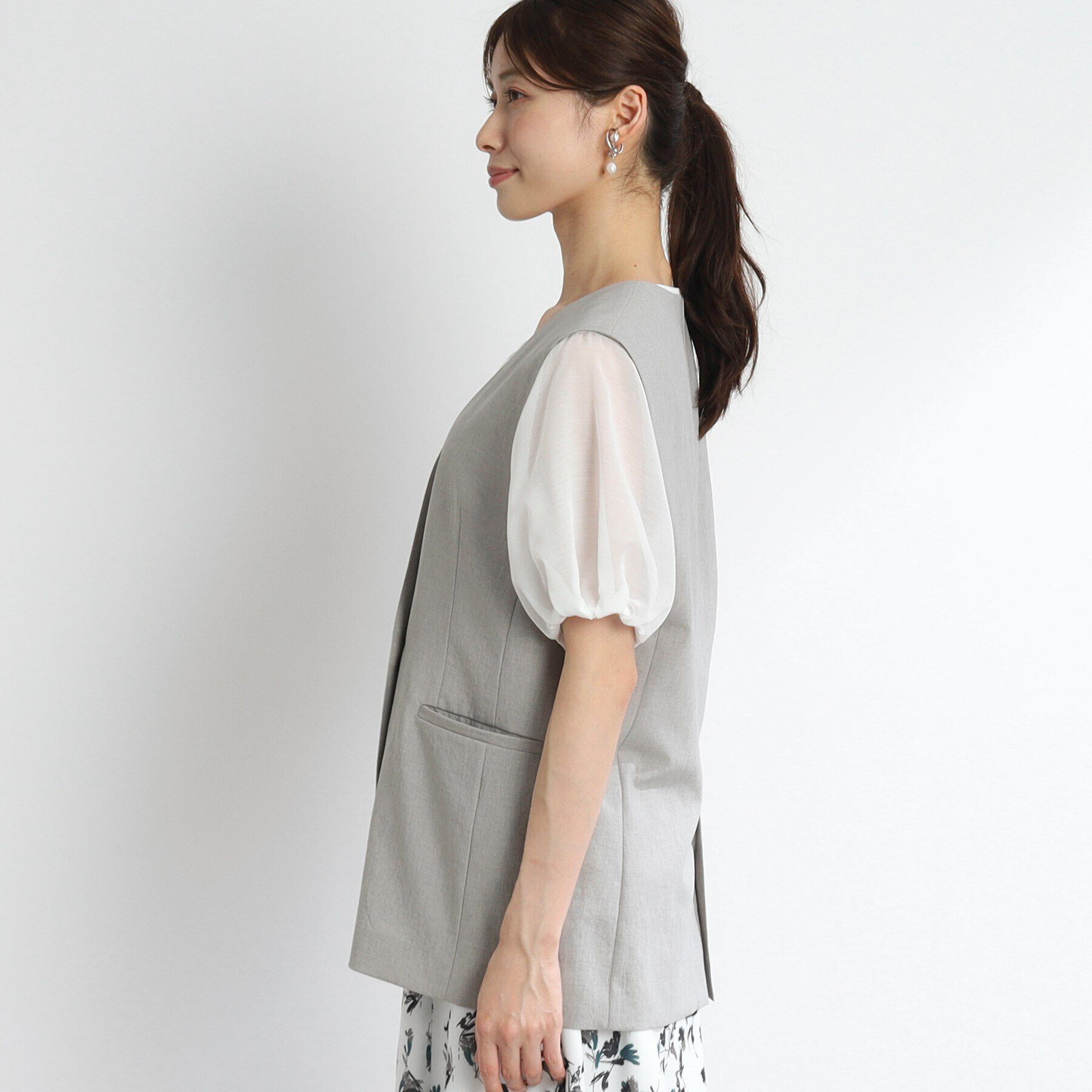 Reflect「【SALE／UVカット／接触冷感／洗える／シワになりにくい】涼しげサマージレ」|ベスト・ジレ|