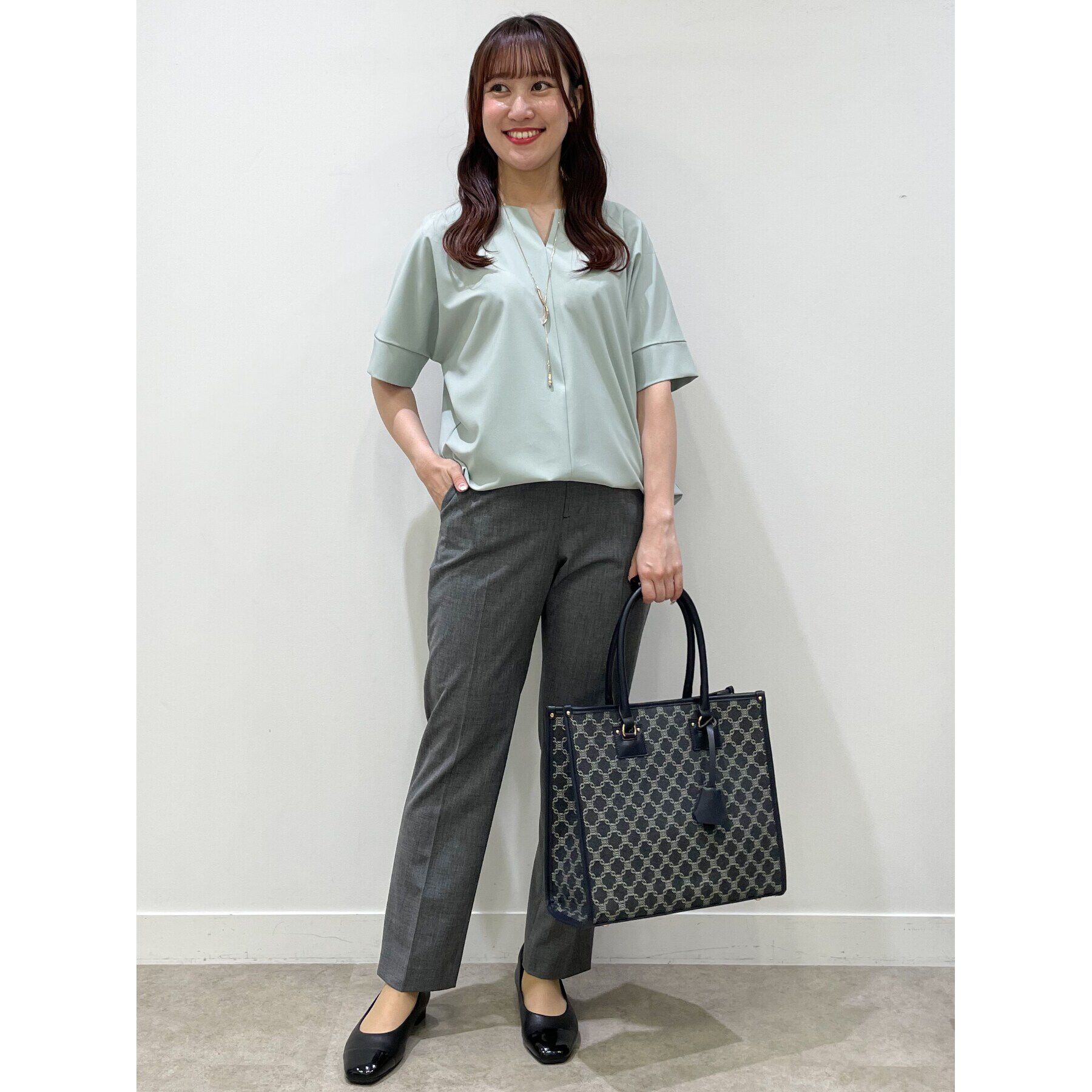 Reflect「【SALE／UVカット／接触冷感／マシンウォッシュ可】スキッパーネックブラウス」|Tシャツ・カットソー|