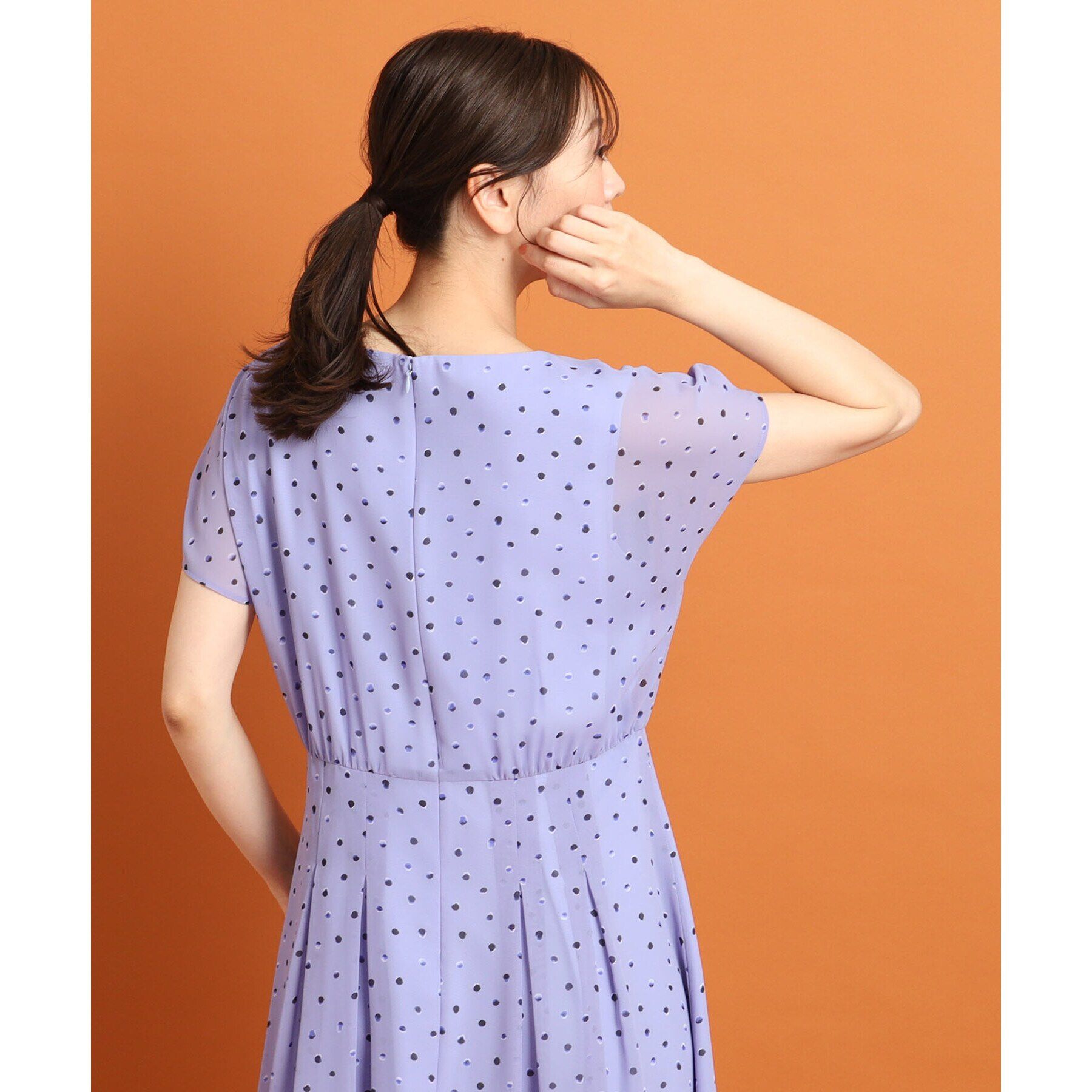 Reflect「【SALE／WEB限定カラーあり／マシンウォッシュ可】ドットプリントワンピース」|ワンピース|