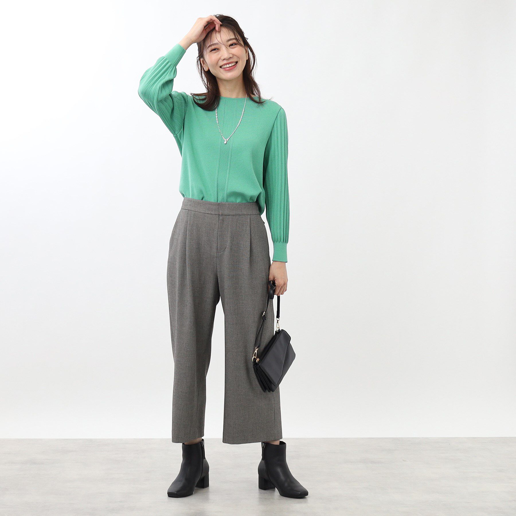 Reflect「【大人気ニットに新色登場！マイカラニット+／細見え／WEB限定カラーあり／マシンウォッシュ可／選べる」|ニット・セーター|