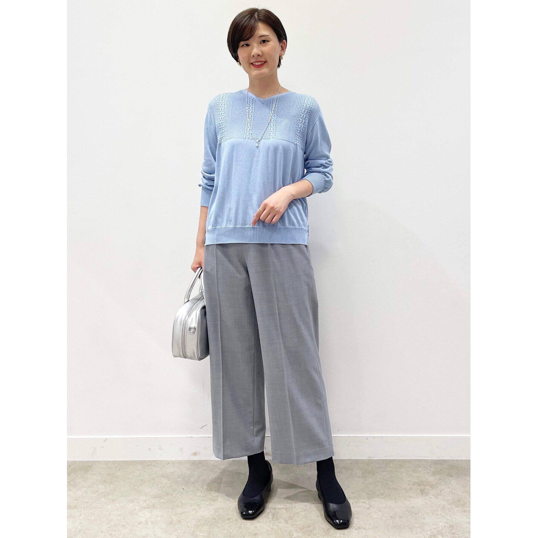 Reflect「【WEB限定カラーあり／洗える】薄手ホールガーメント（R）ニット」|ニット・セーター|