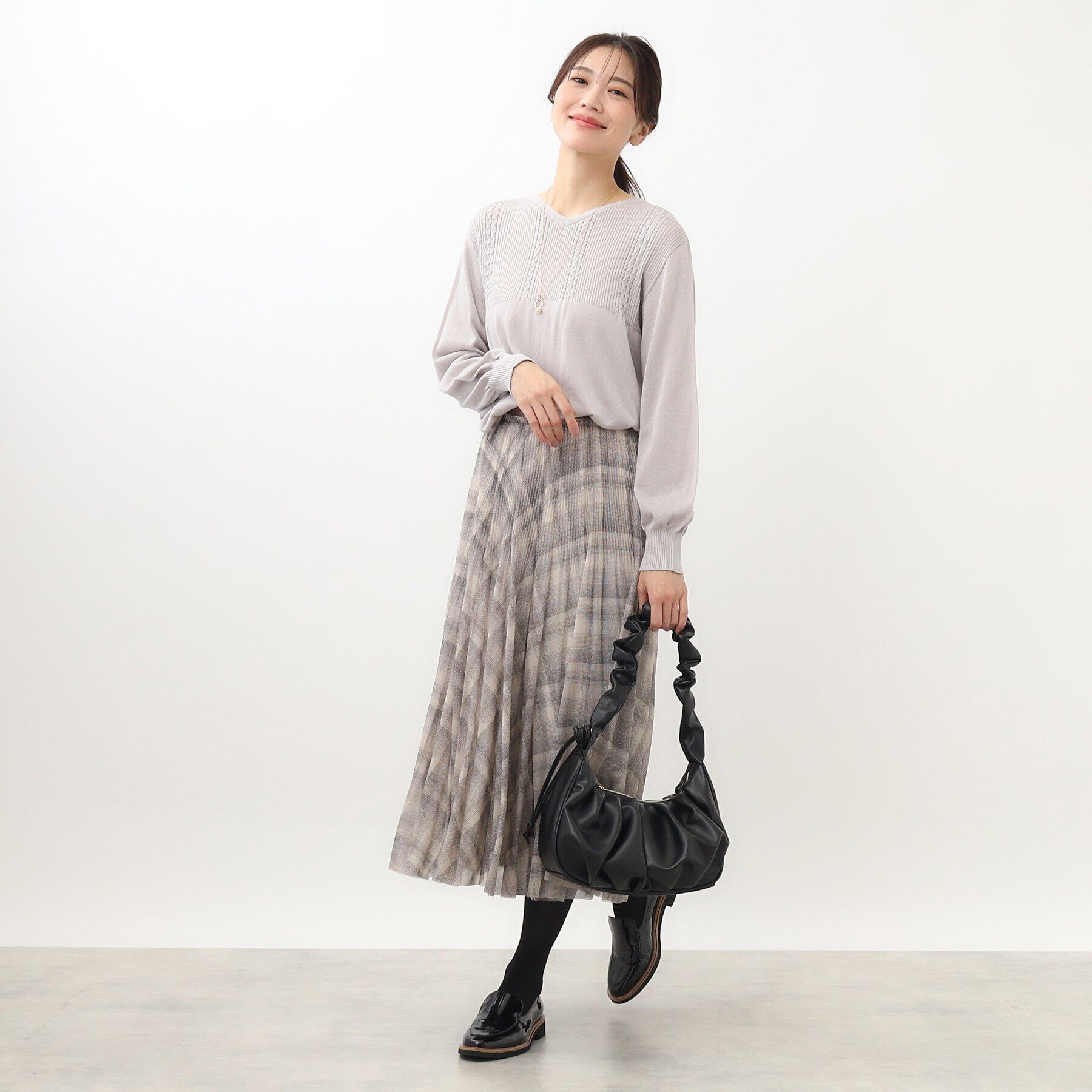 Reflect「【WEB限定カラーあり／洗える】薄手ホールガーメント（R）ニット」|ニット・セーター|