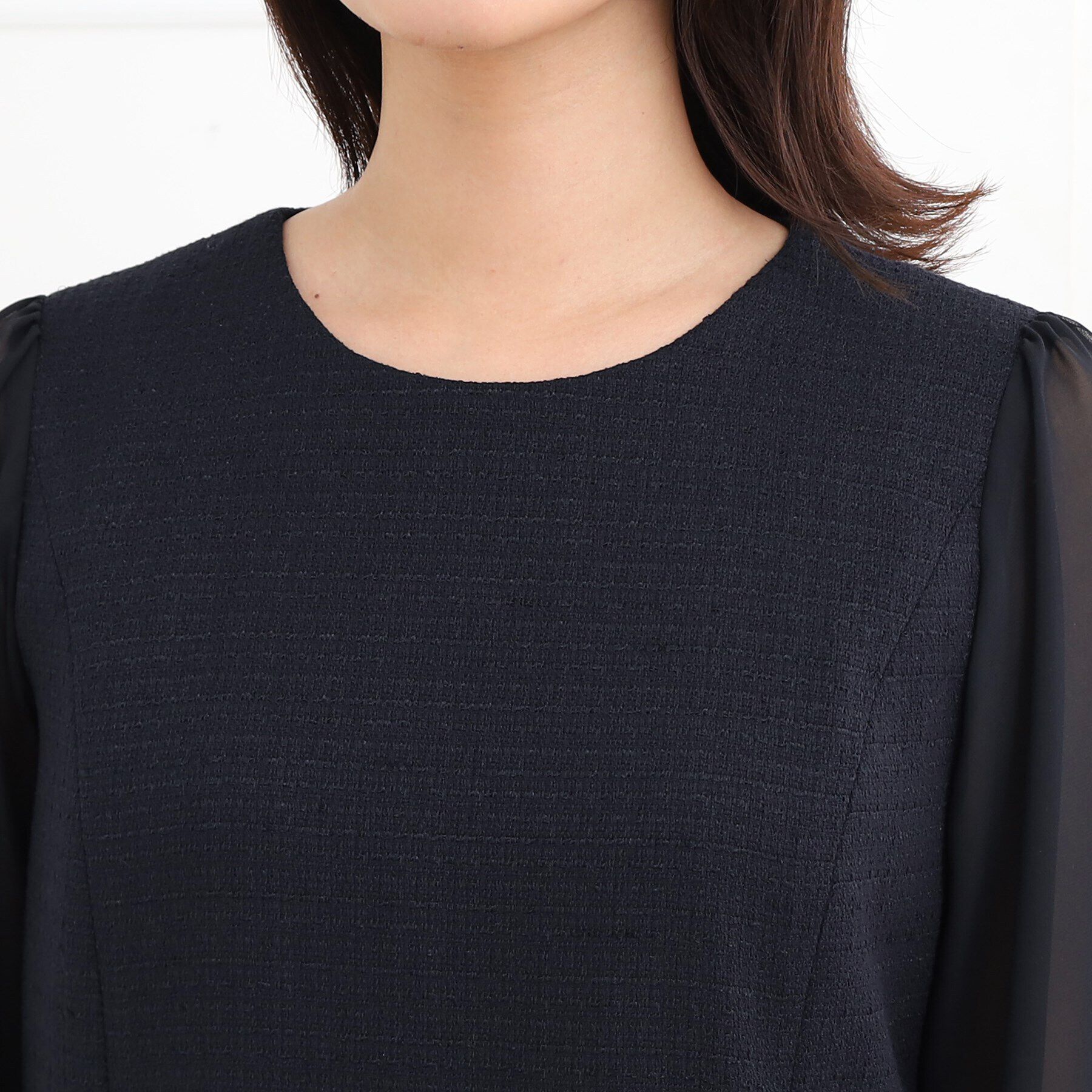 Reflect「【夏SALE／フォーマル/セットアップ可】ツイードワンピース」|ワンピース|