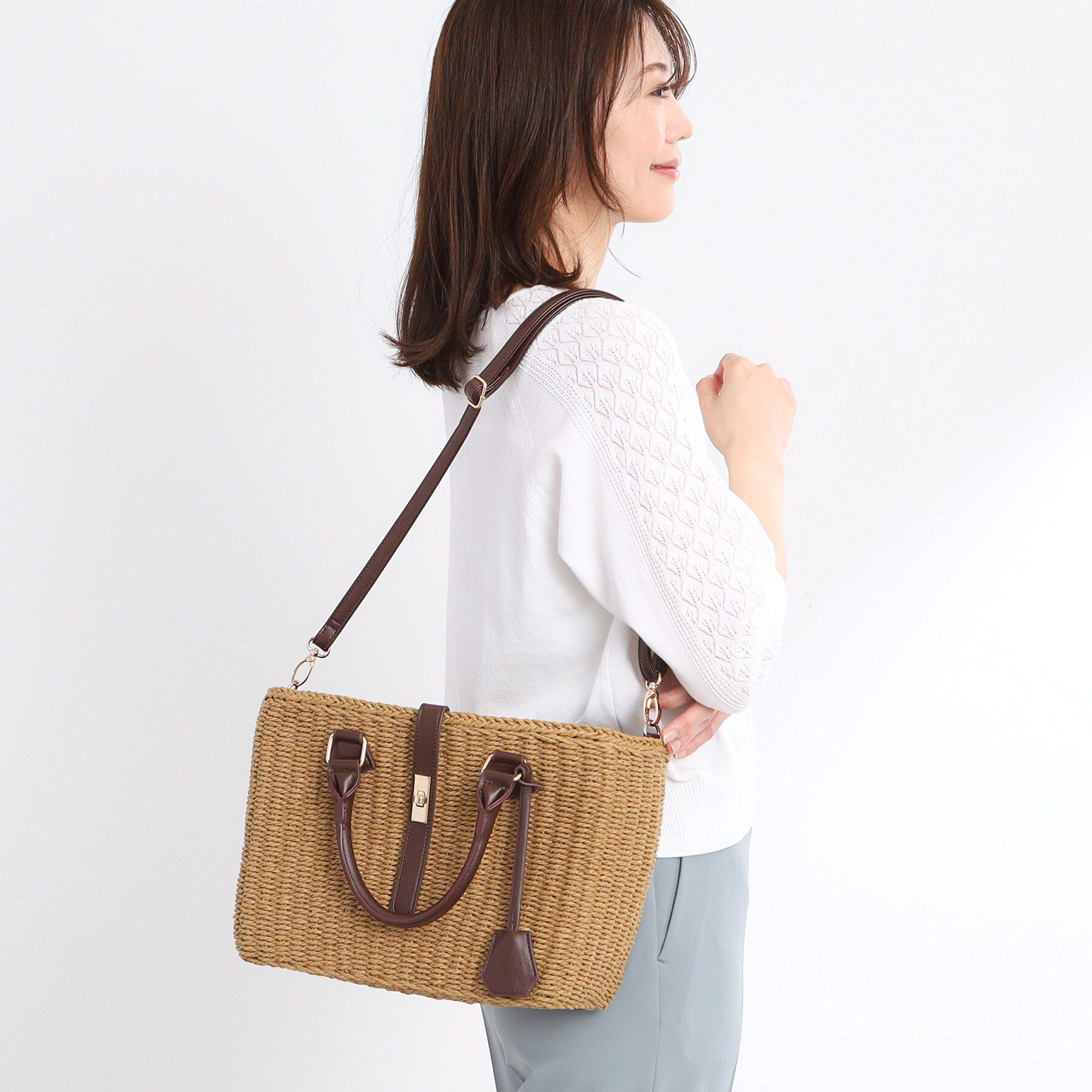 Reflect「【夏SALE／しっかり収納／ショルダー付き】雑材バッグ」|トートバッグ|