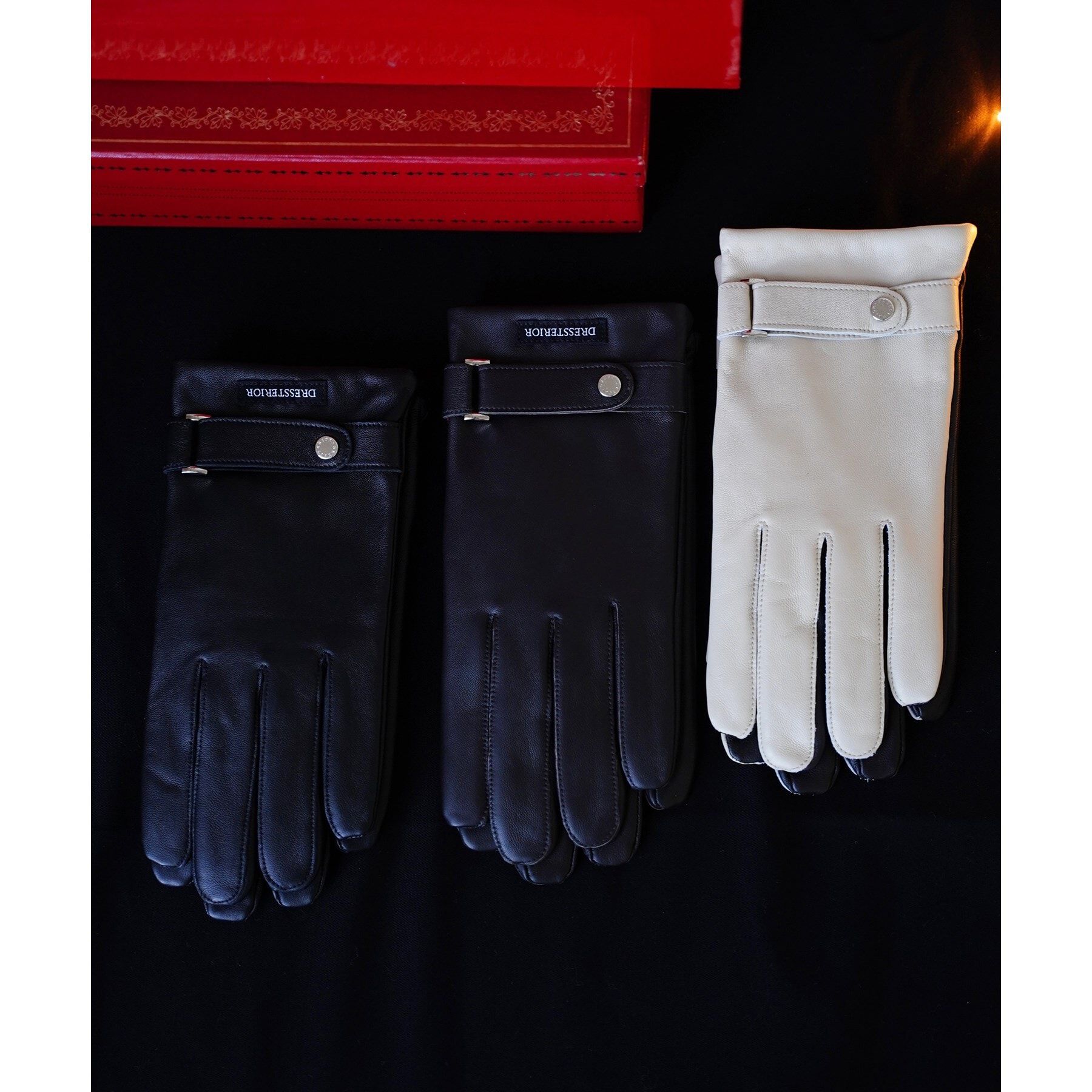 DRESSTERIOR「【スマホ対応/Safari12月号掲載】羊革スマートグローブ」|手袋|