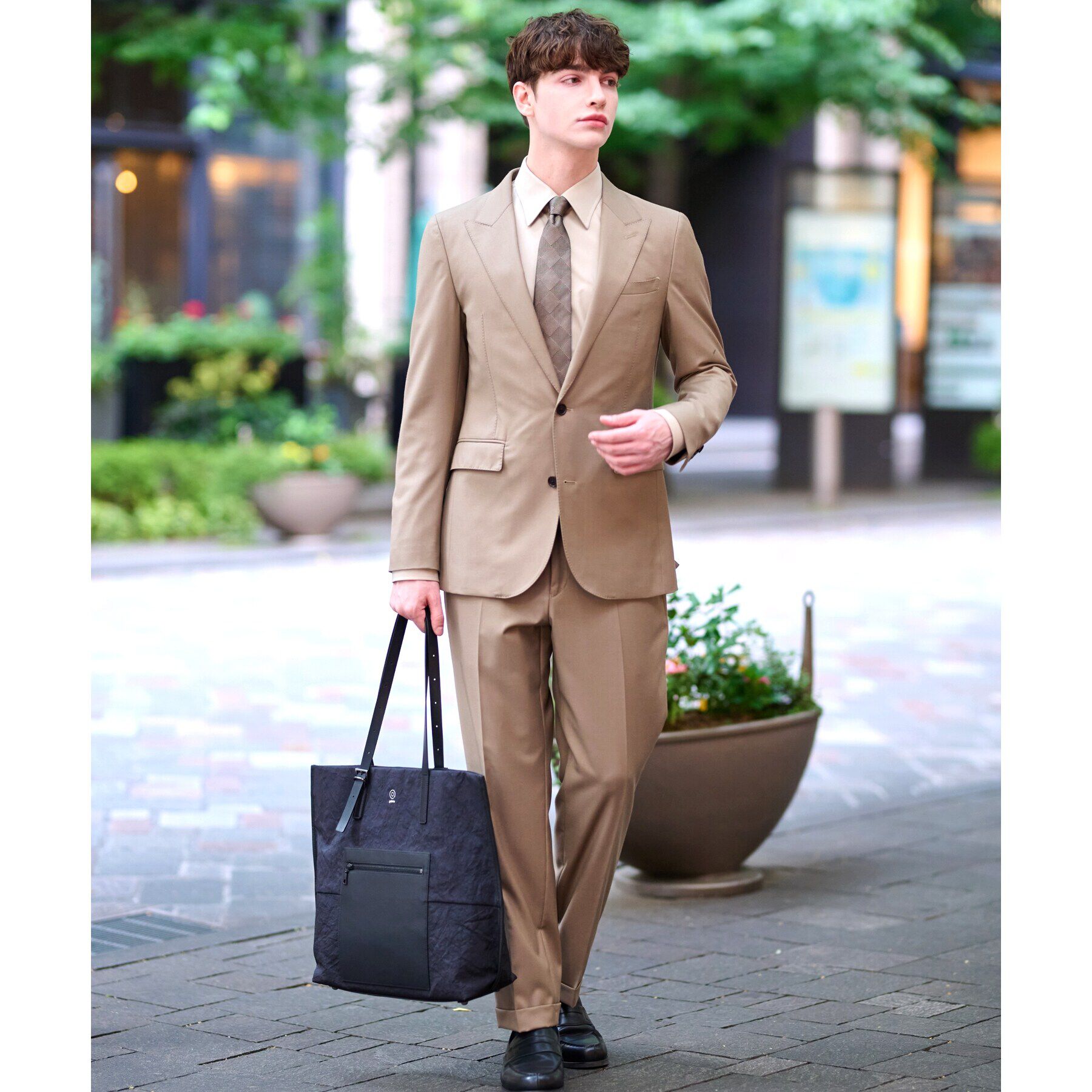 DRESSTERIOR「【セットアップ可】サイドベージュテーパードトラウザーズ」|その他|