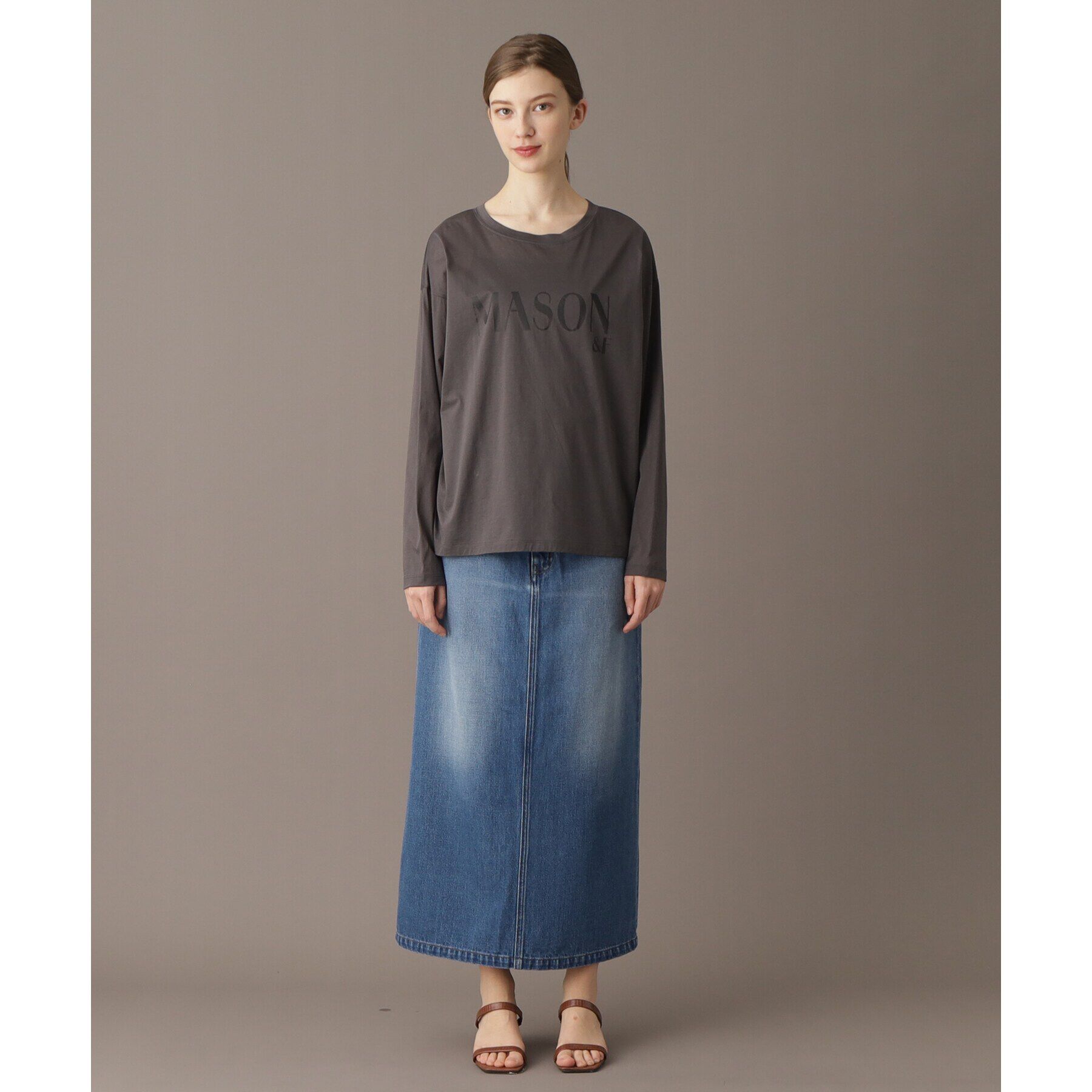 DRESSTERIOR「【接触冷感/洗える】シアーメゾンロゴロンTEE」|Tシャツ・カットソー|