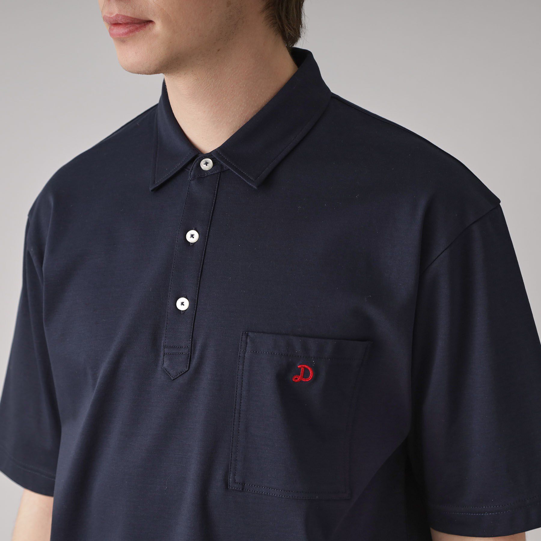 DRESSTERIOR「【接触冷感/抗菌防臭/消臭】ICE CLEAR COTTON オーバーフィットポロシャツ」|ポロシャツ|