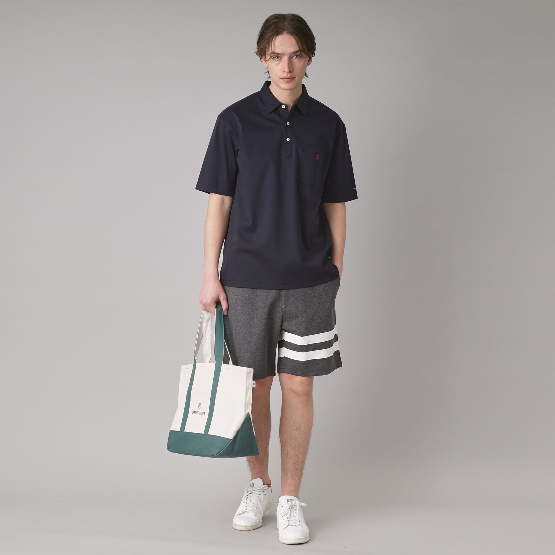 DRESSTERIOR「【接触冷感/抗菌防臭/消臭】ICE CLEAR COTTON オーバーフィットポロシャツ」|ポロシャツ|