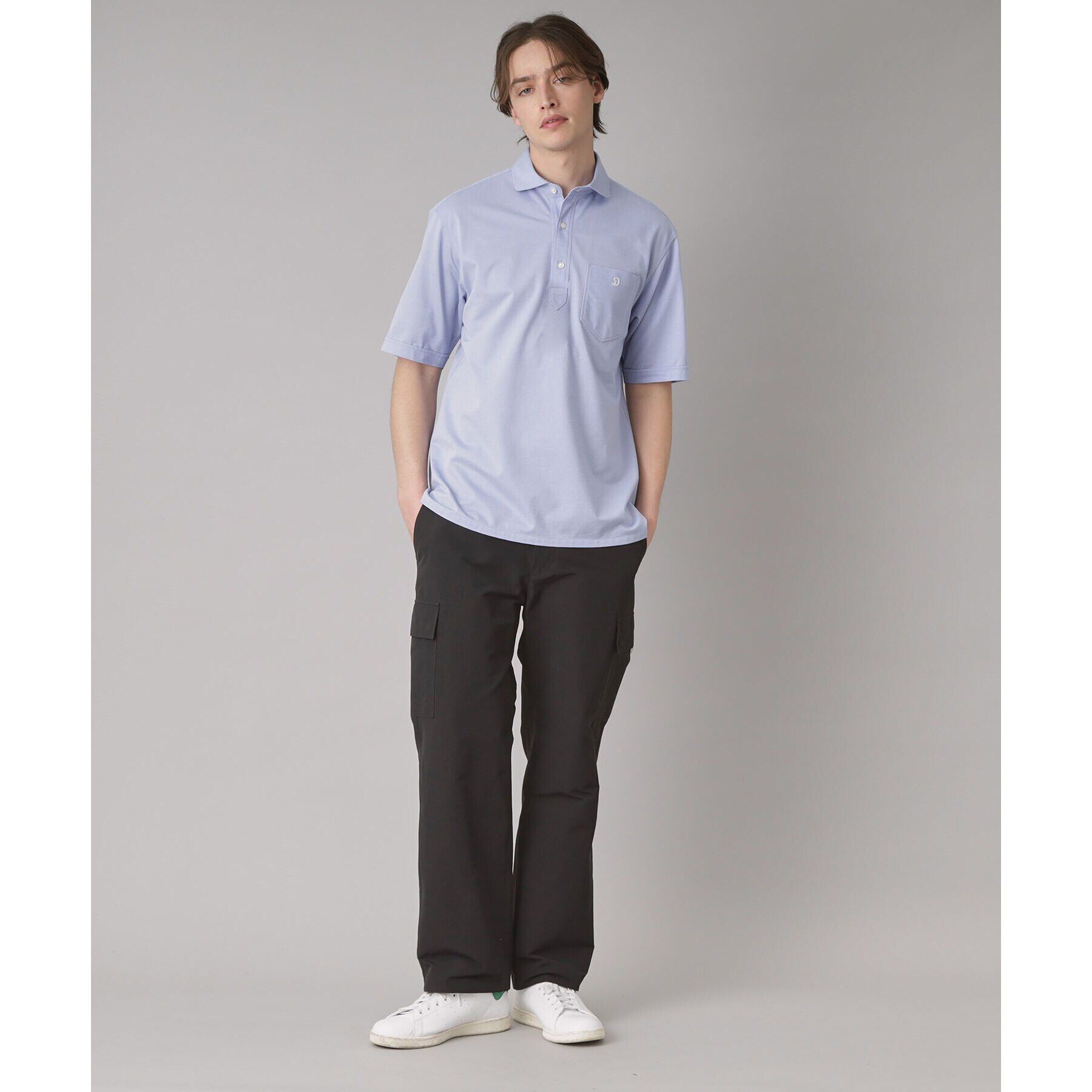 DRESSTERIOR「【吸湿速乾/Safari5月号掲載】COOL MAX プルオーバーシャツ」|ポロシャツ|