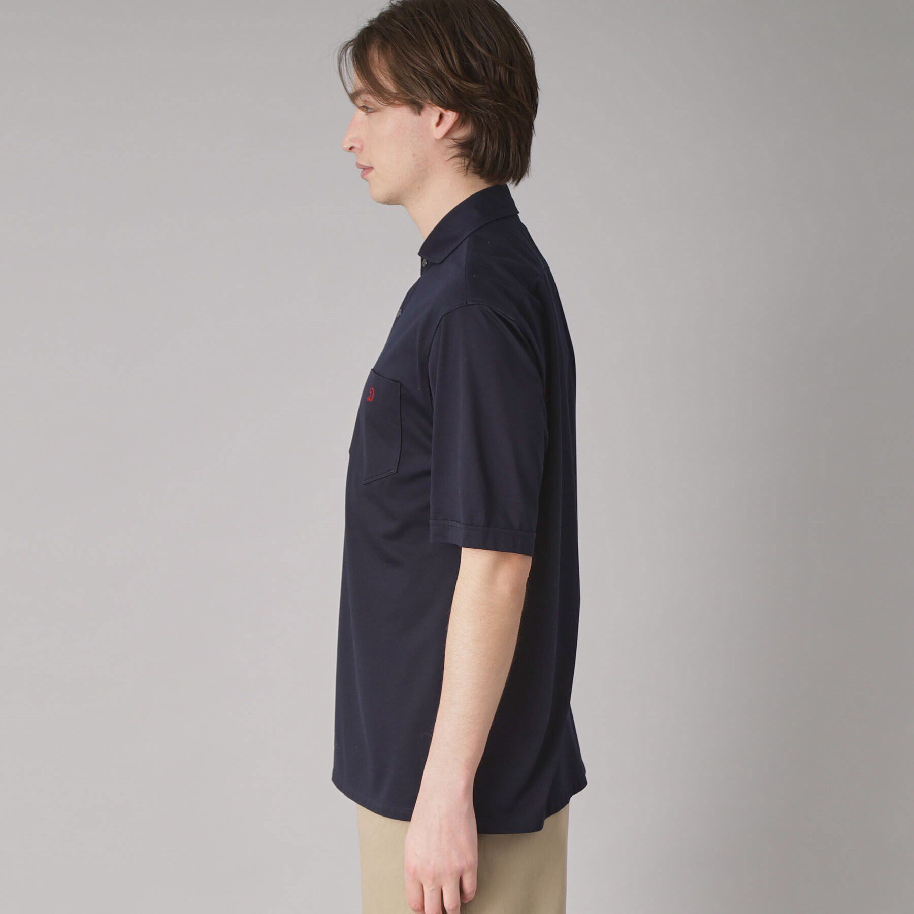 DRESSTERIOR「【吸湿速乾/Safari5月号掲載】COOL MAX プルオーバーシャツ」|ポロシャツ|