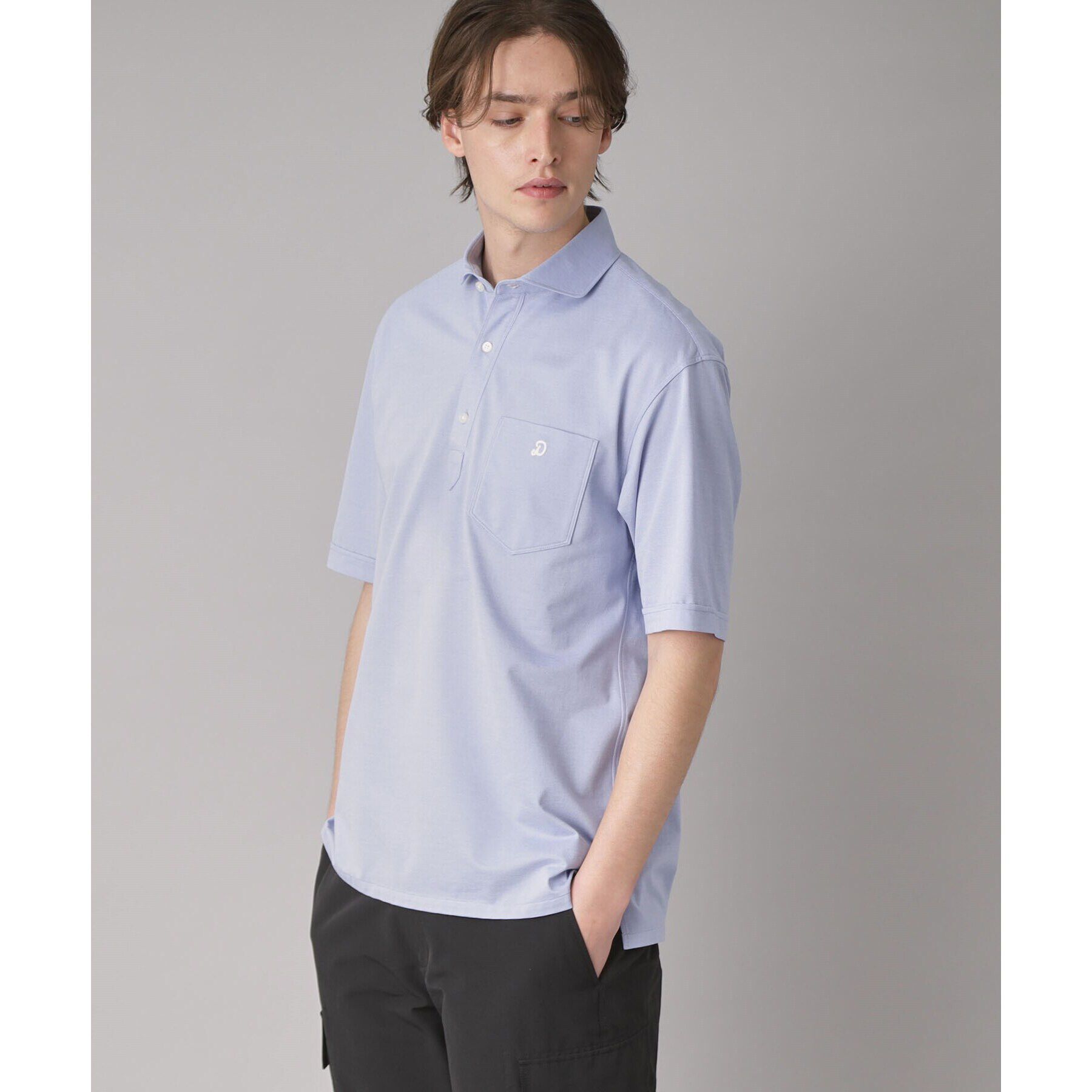 DRESSTERIOR「【吸湿速乾/Safari5月号掲載】COOL MAX プルオーバーシャツ」|ポロシャツ|