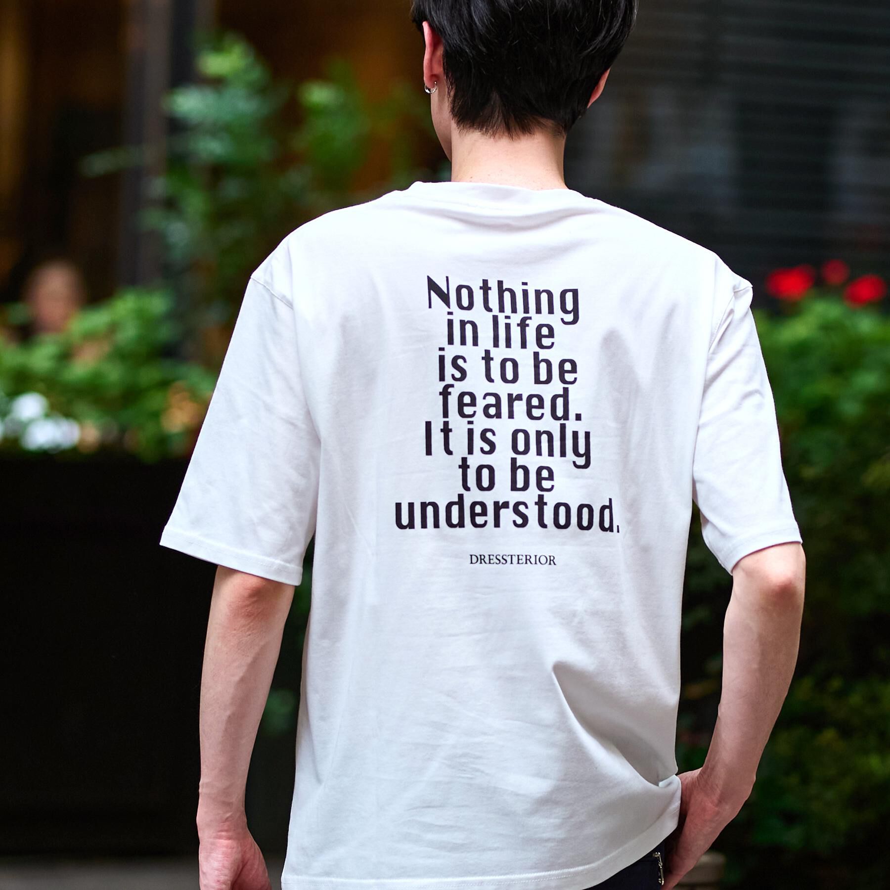 DRESSTERIOR「バックプリント ハーフスリーブTシャツ」|Tシャツ・カットソー|