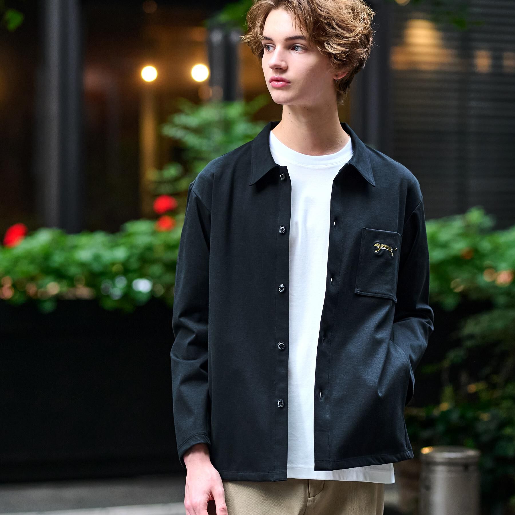 DRESSTERIOR「タイガー刺繍 カットソーシャツ」|シャツ・ブラウス|