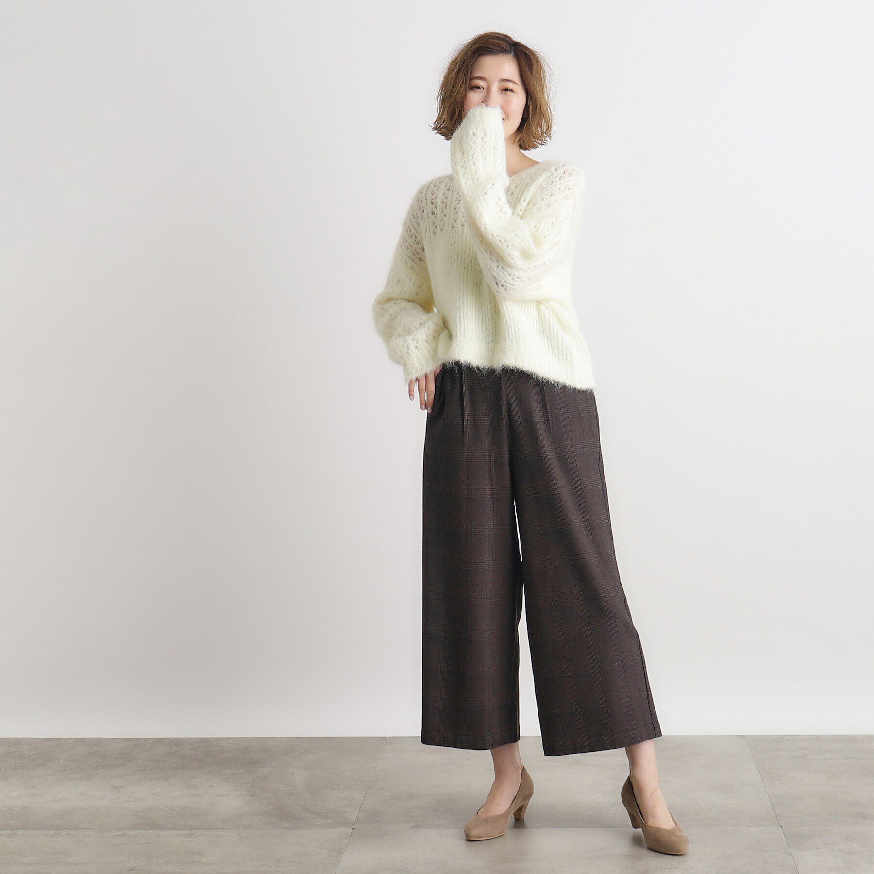 grove「【多機能】裏起毛ハイパーストレッチワイドパンツ」|その他|