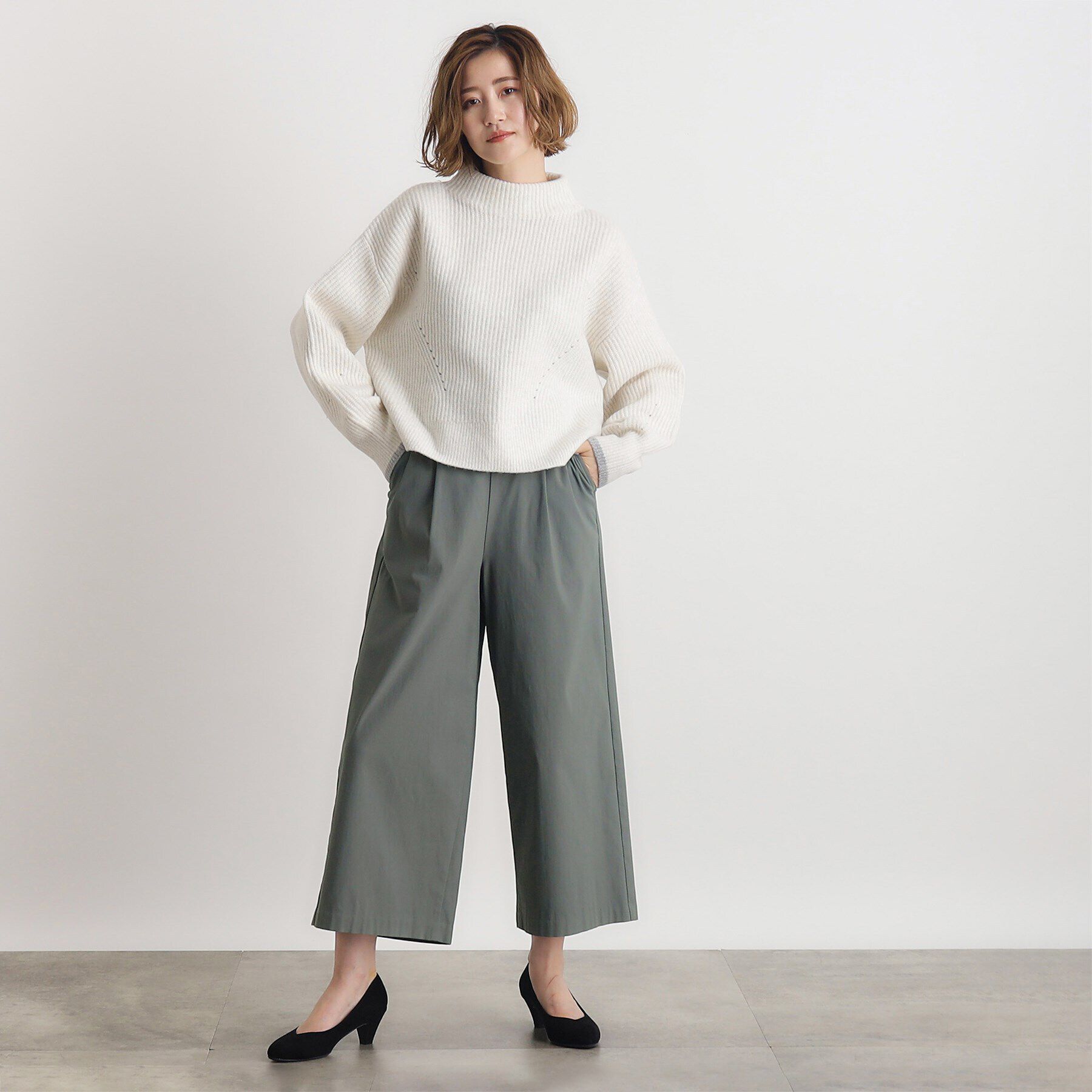 grove「【多機能】裏起毛ハイパーストレッチワイドパンツ」|その他|